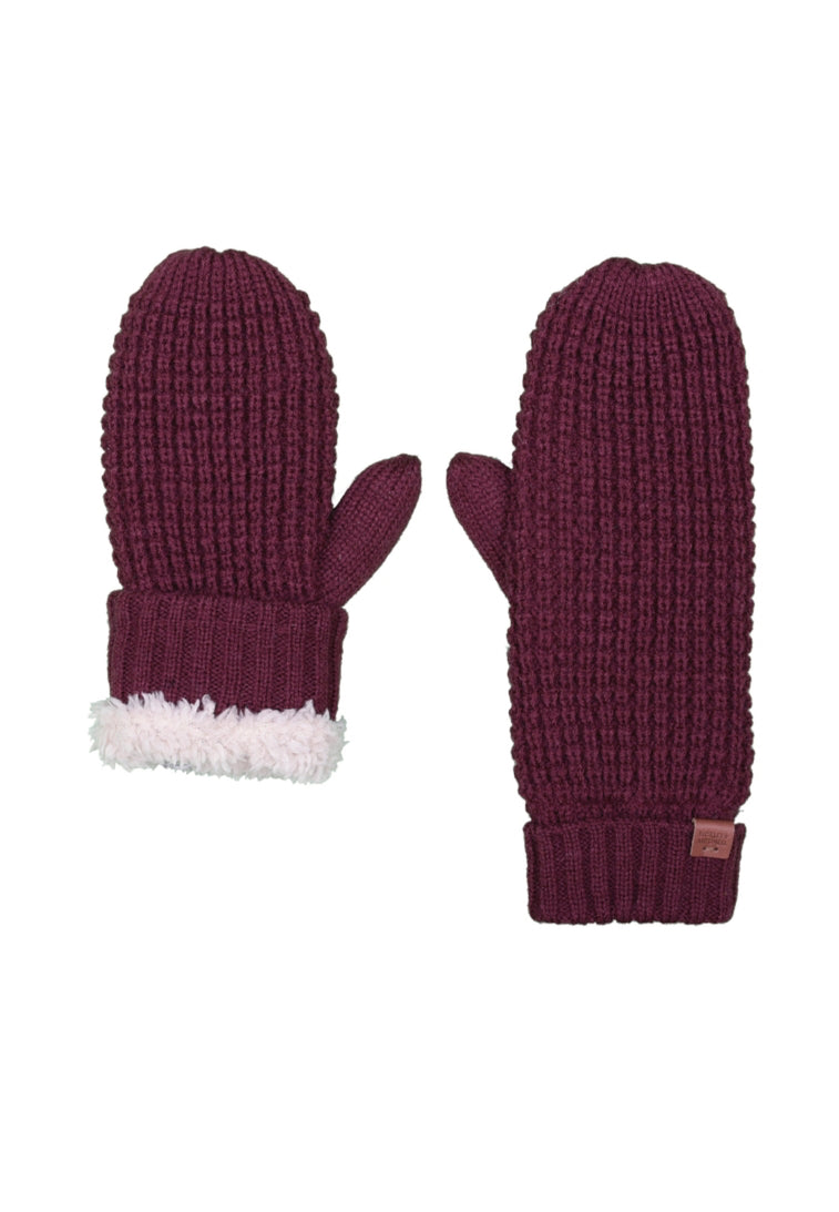 Wool Blend Waffle Mittens
