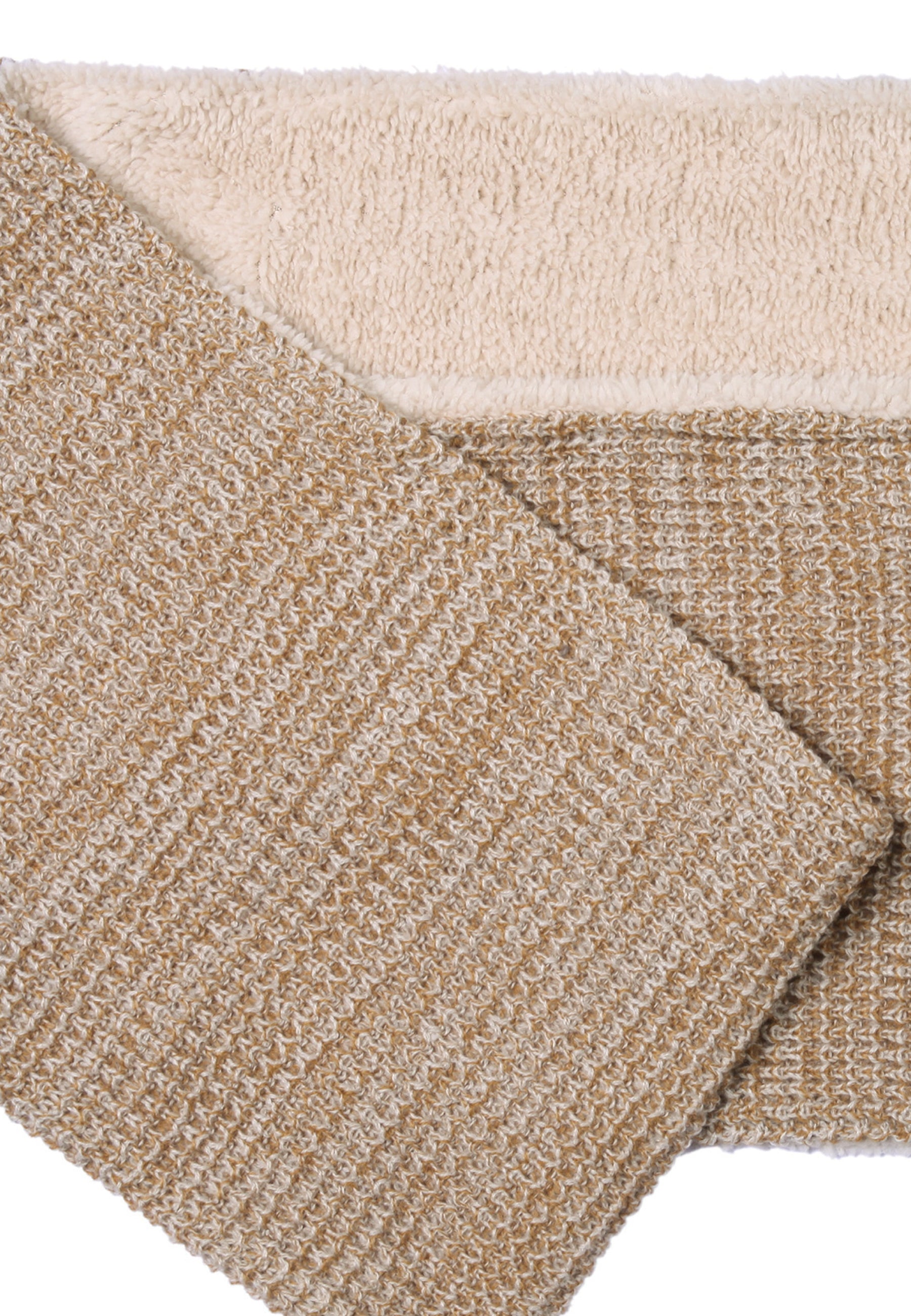 Wool Blend Teddy Lined Infinity Scarf