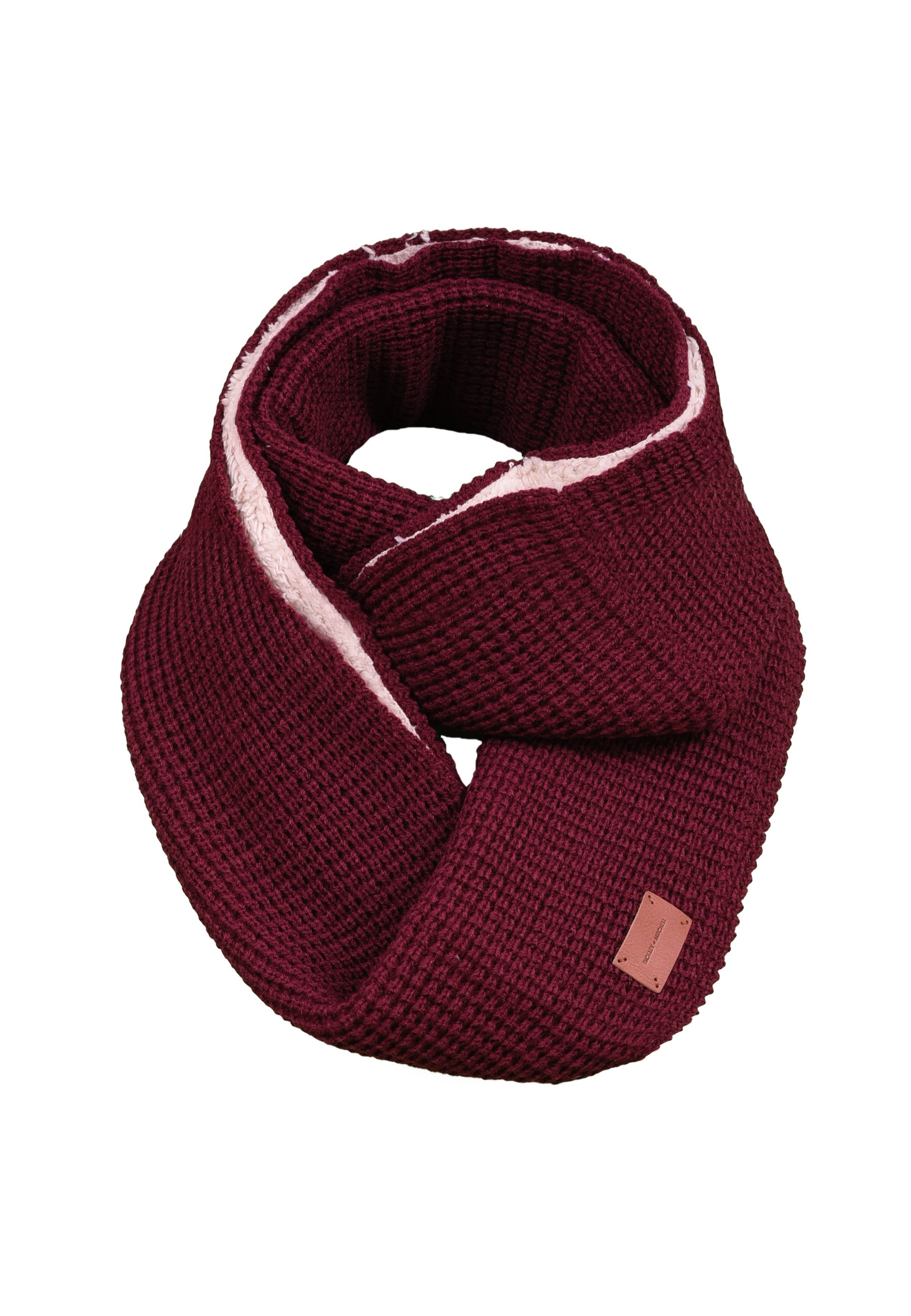 Wool Blend Teddy Lined Infinity Scarf