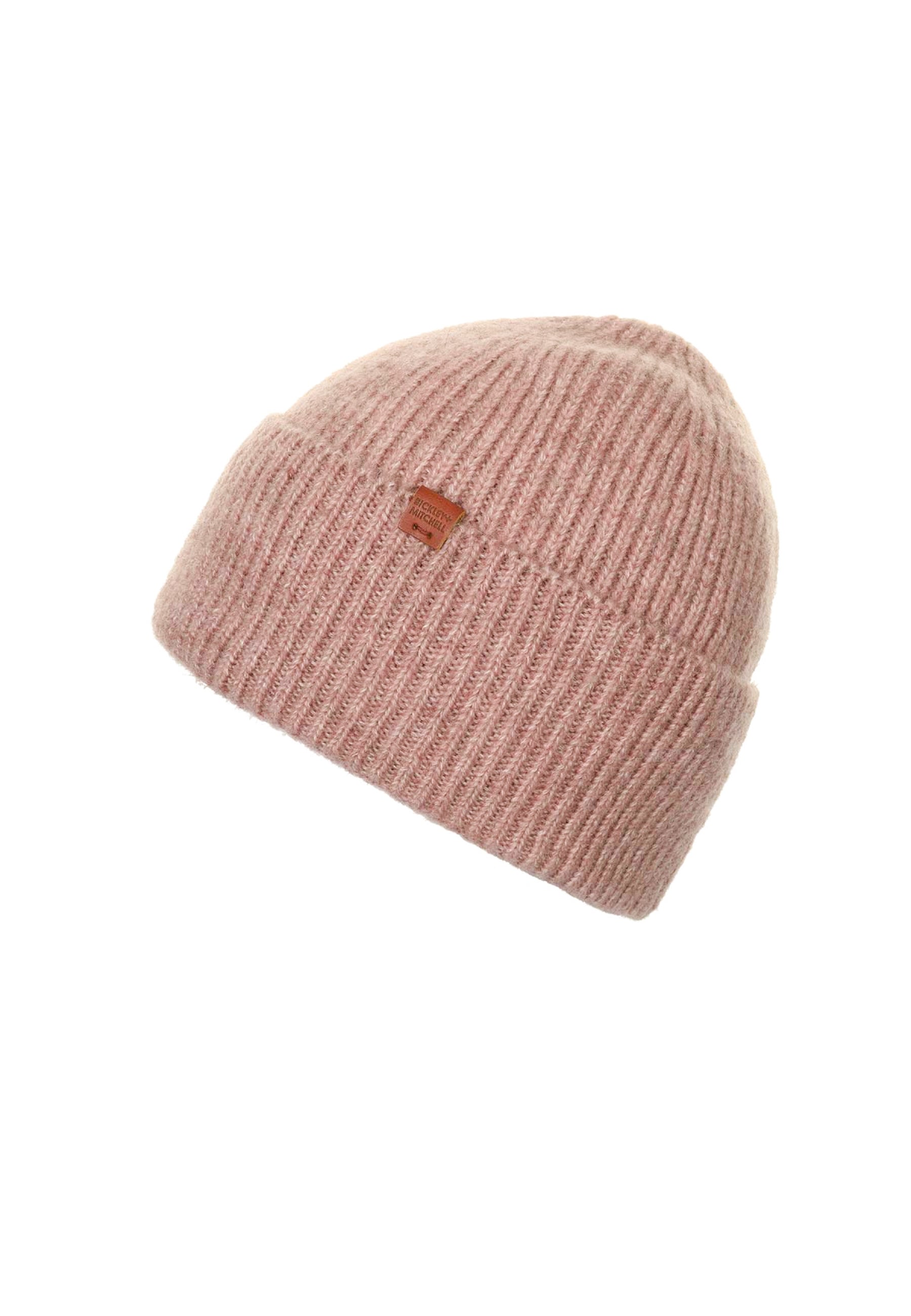 Wool Blend Beanie with Hight Cuff