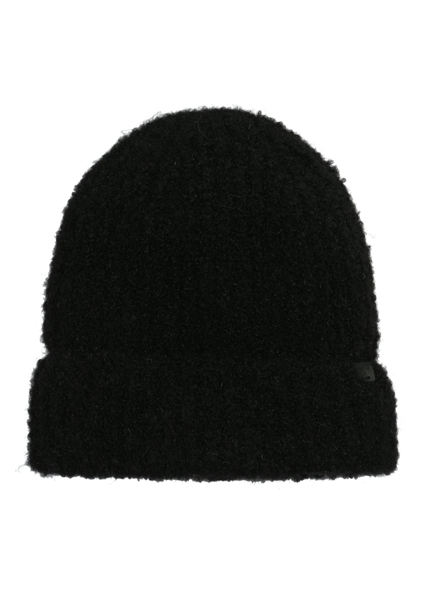 Boucle Wool Blend Teddy Lined Beanie