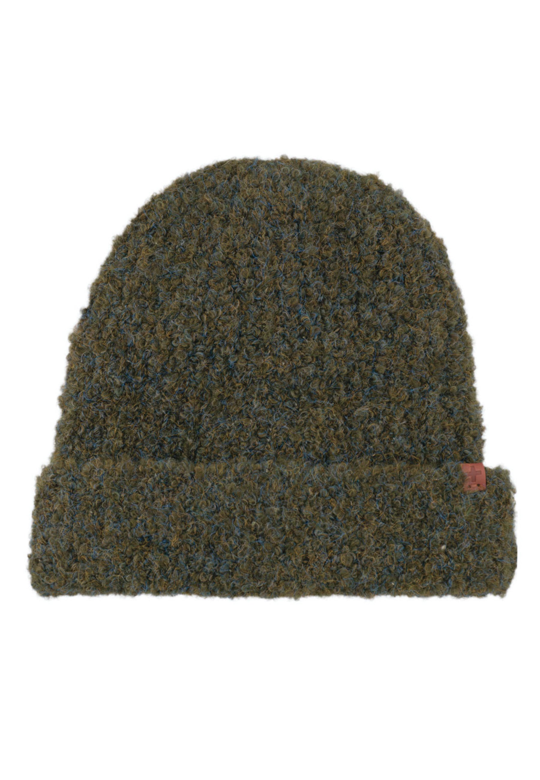 Boucle Wool Blend Teddy Lined Beanie