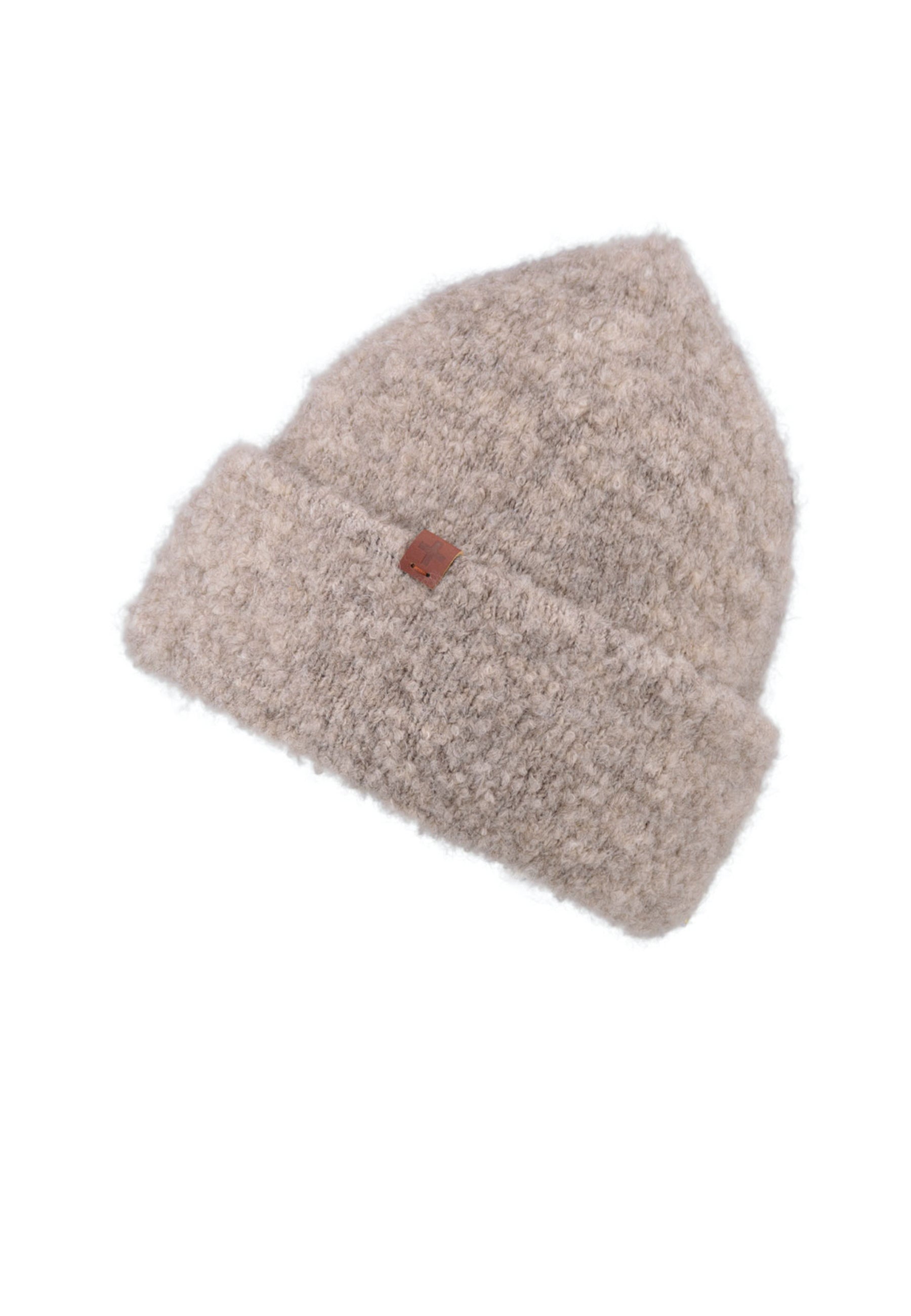 Boucle Wool Blend Turncuff Beanie