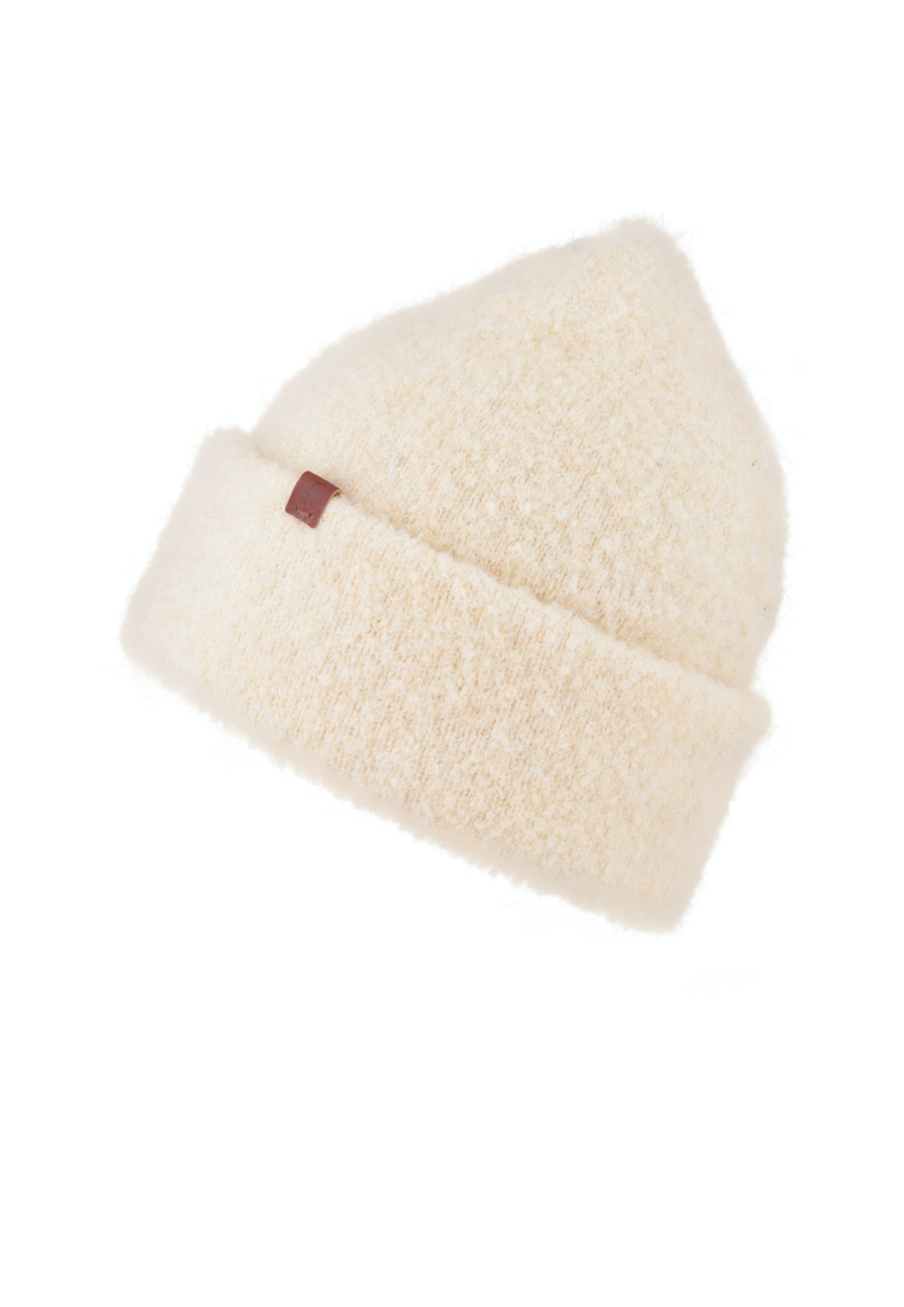 Boucle Wool Blend Turncuff Beanie