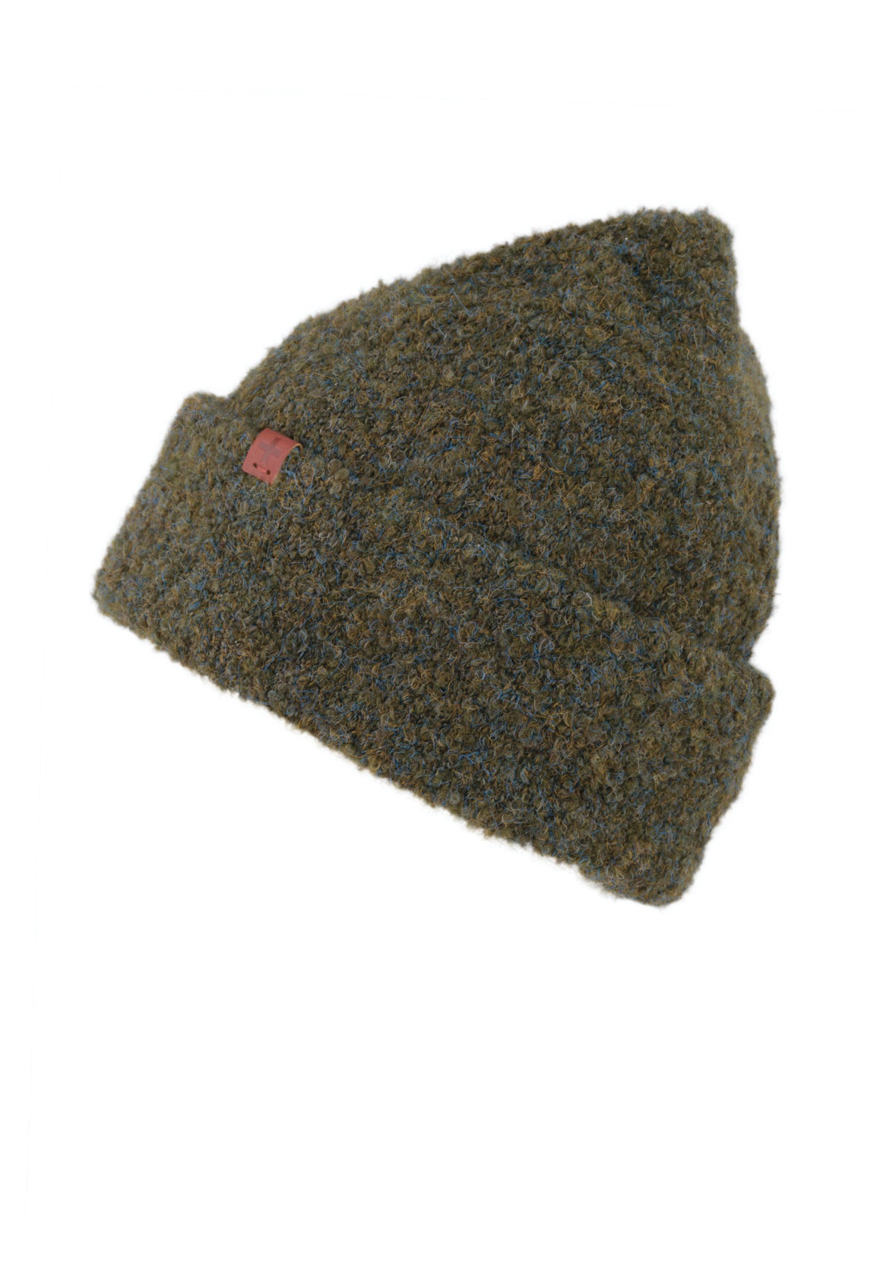 Boucle Wool Blend Turncuff Beanie