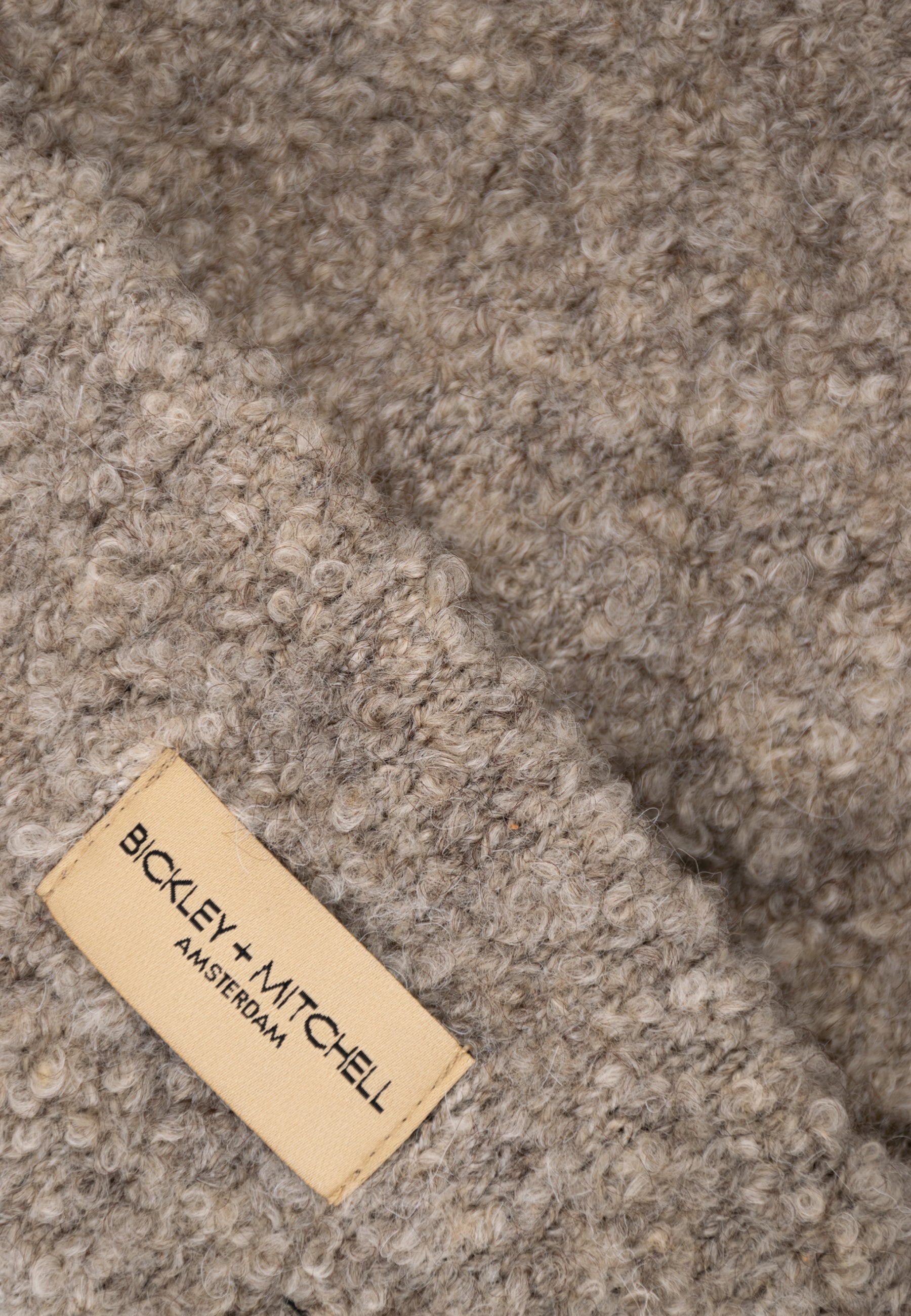 Boucle Wool Blend Fishermans Beanie