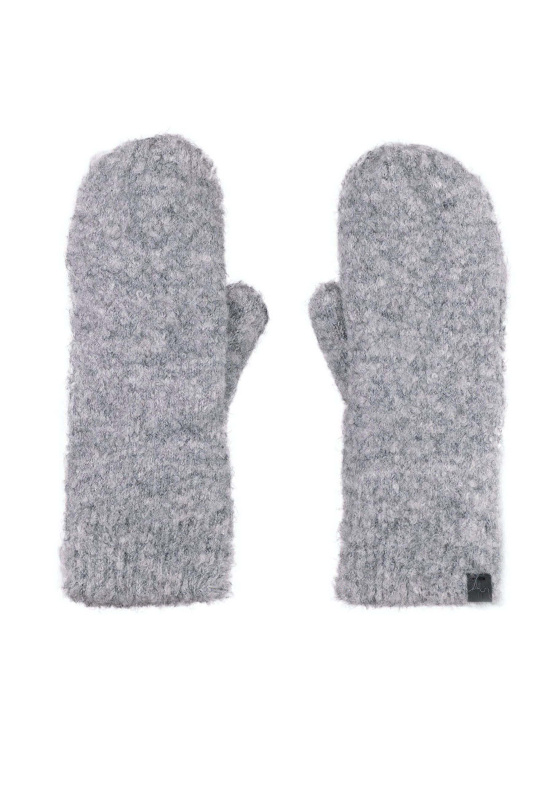 Boucle Wool Blend Teddy Lined Mittens