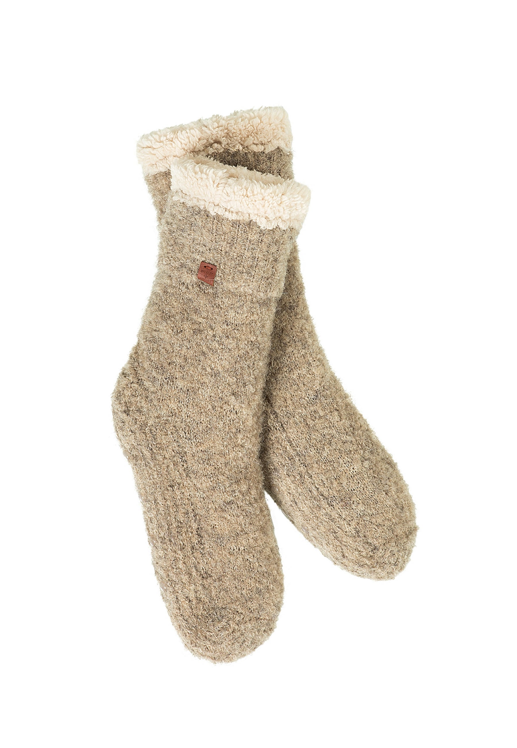 Boucle Wool Blend Slipper Socks