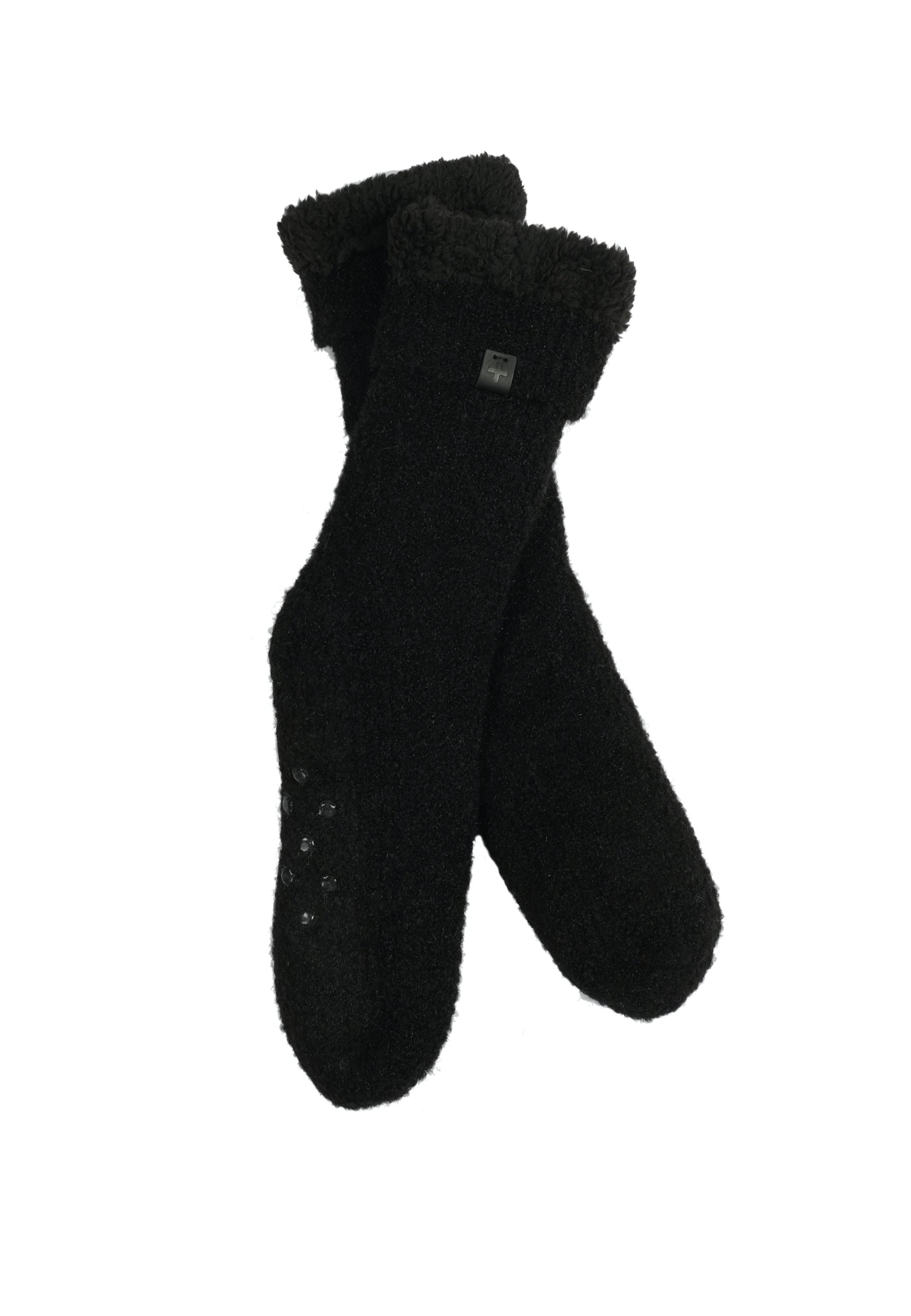 Boucle Wool Blend Slipper Socks