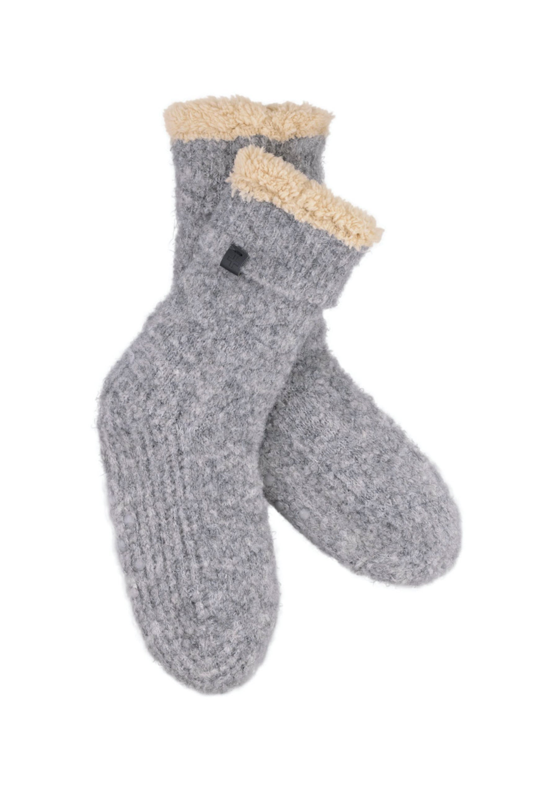 Boucle Wool Blend Slipper Socks