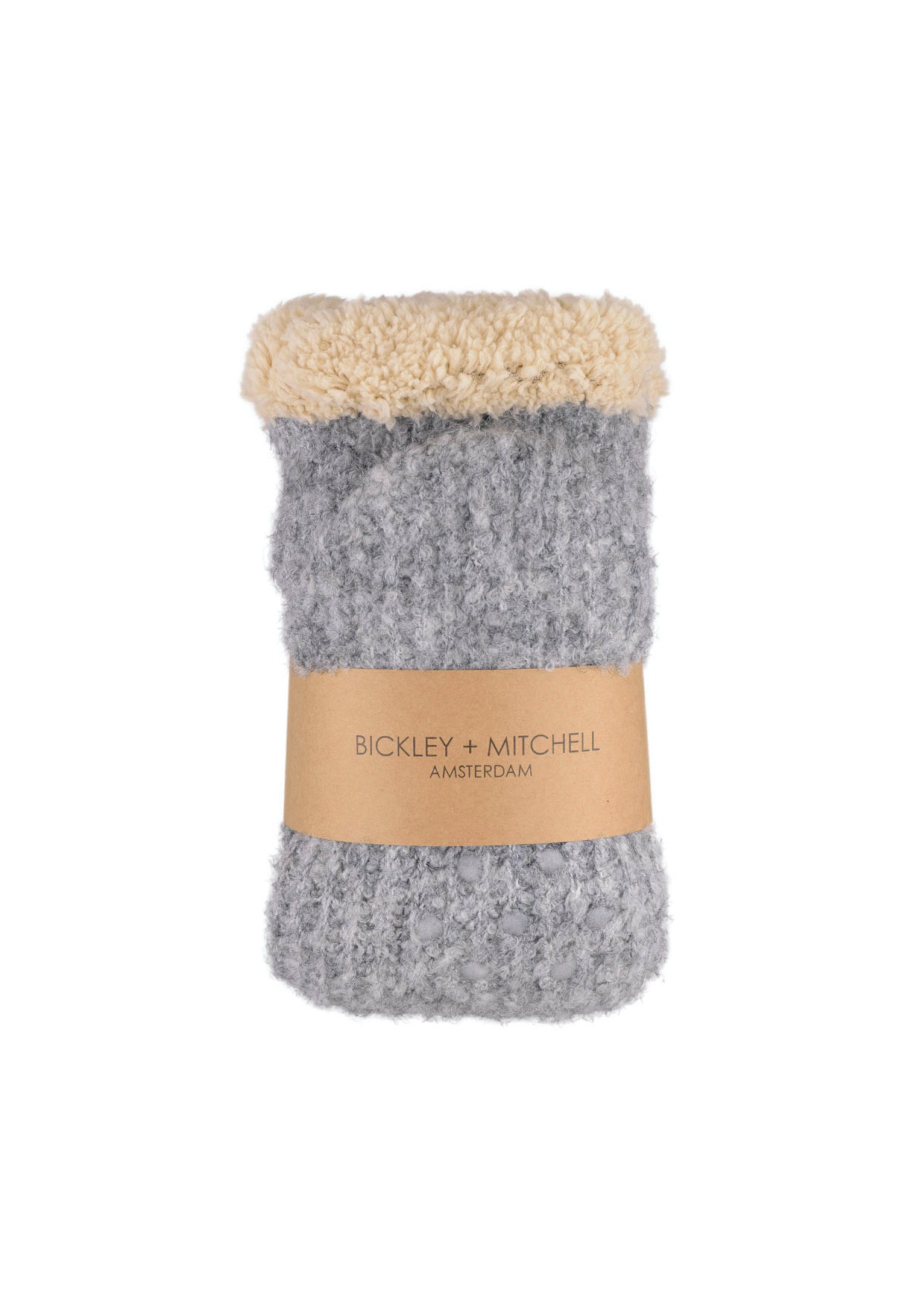 Boucle Wool Blend Slipper Socks