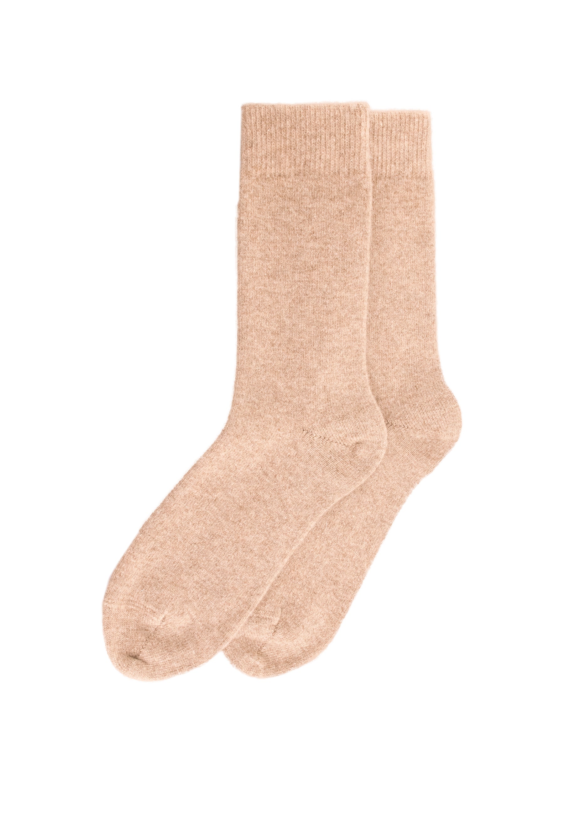 Soft Rib Merino-Cashmere Crew Socks