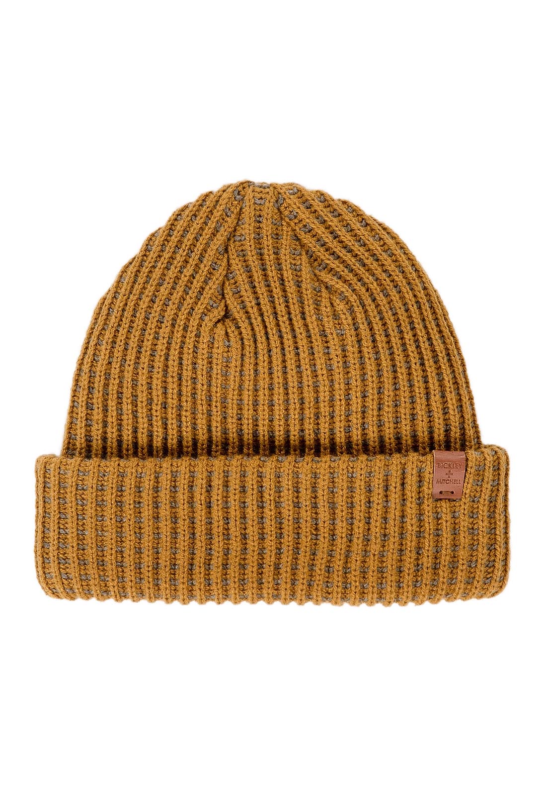 Waffle Contrast Stripe Beanie
