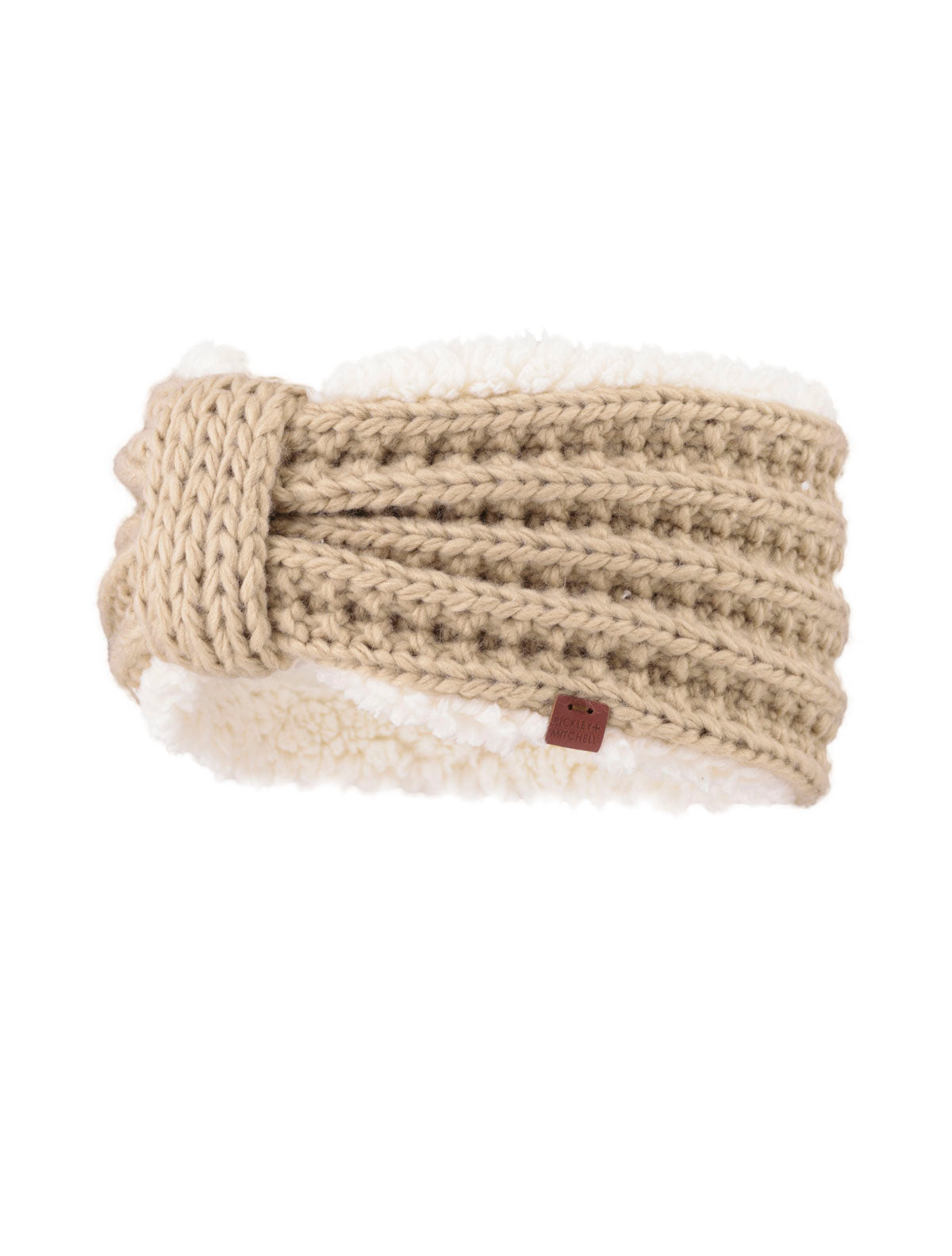 Chunky Soft Cable Knit Lined Headband