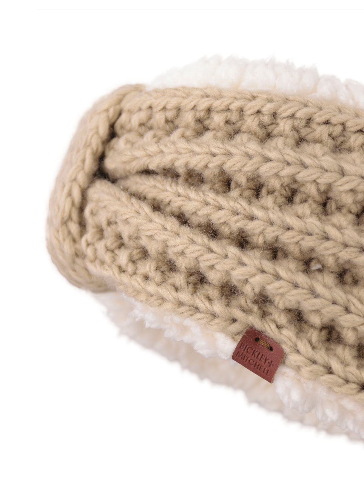 Chunky Soft Cable Knit Lined Headband