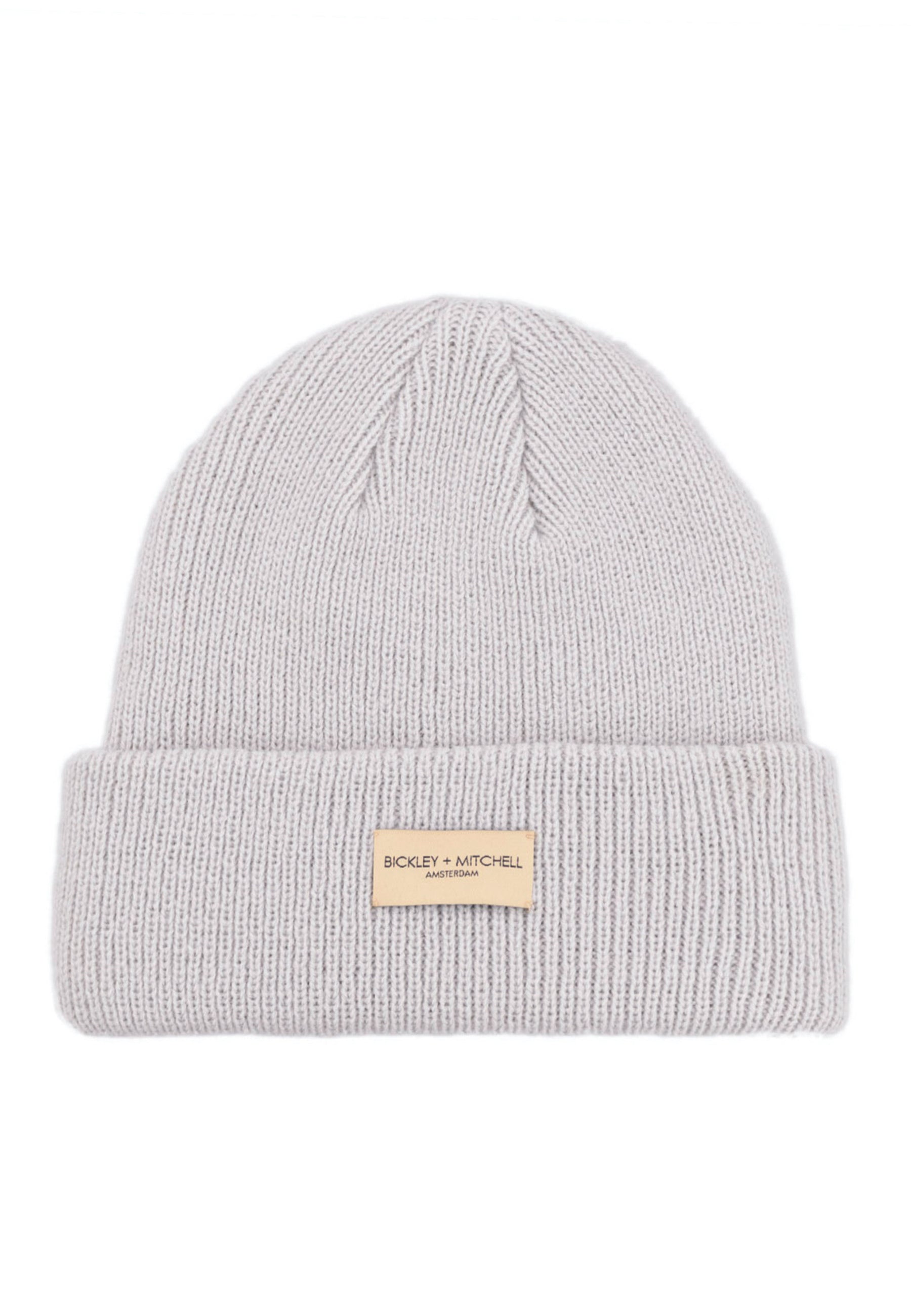 Unicolored Rib-Knit Beanie