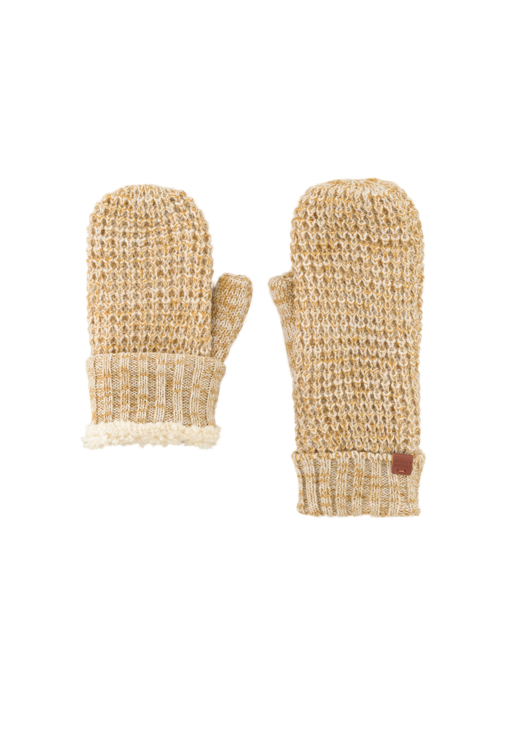 Cozy Lined Waffle Knit Mittens