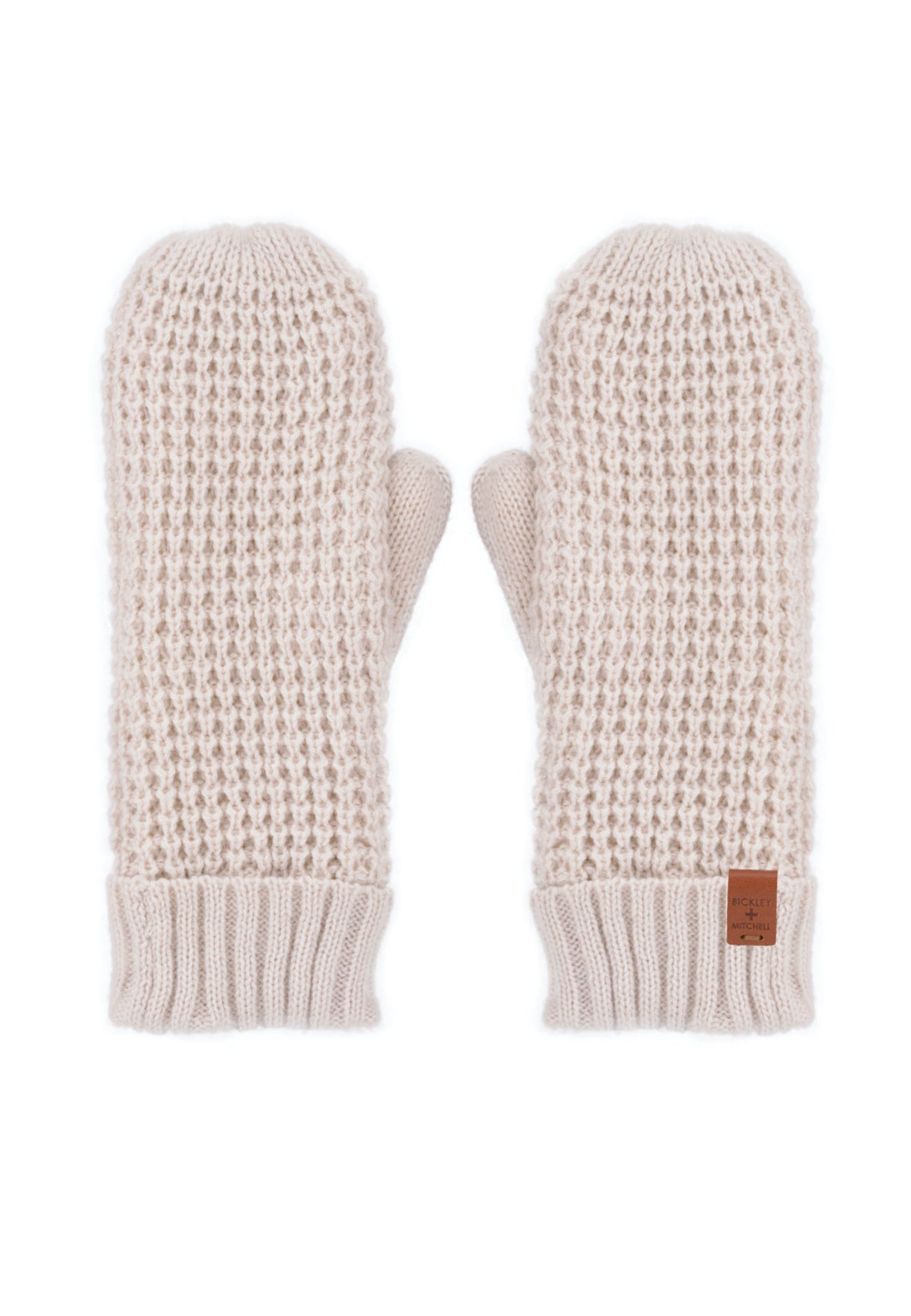 Cozy Lined Waffle Knit Mittens