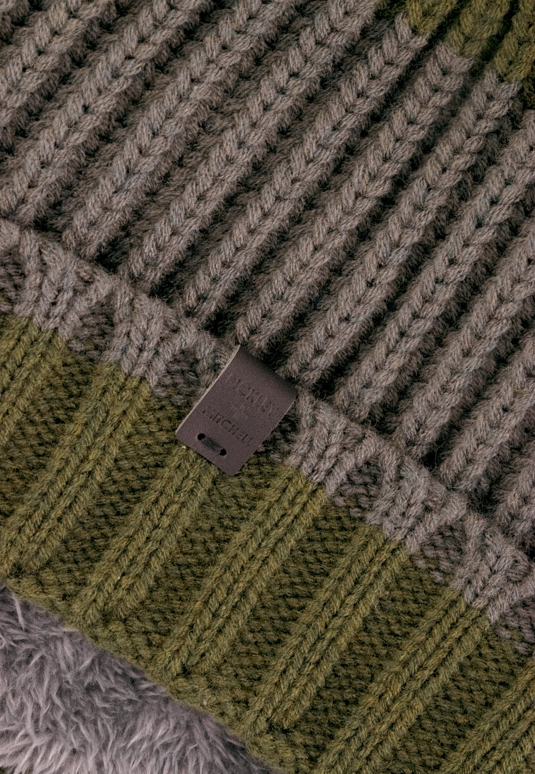 Two Tone Lined Beanie