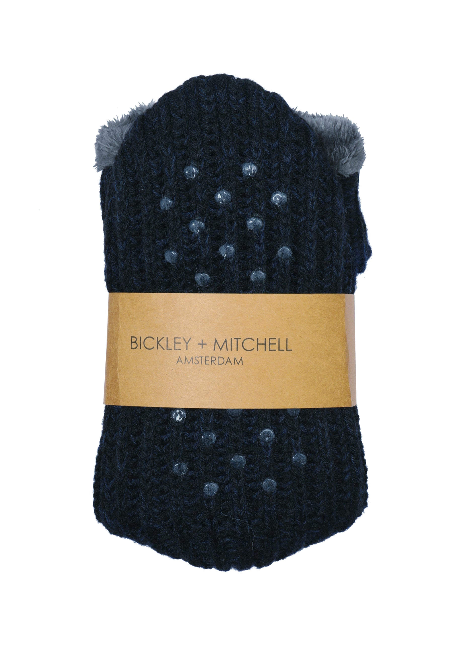 Chunky Rib Melange Slipper Socks