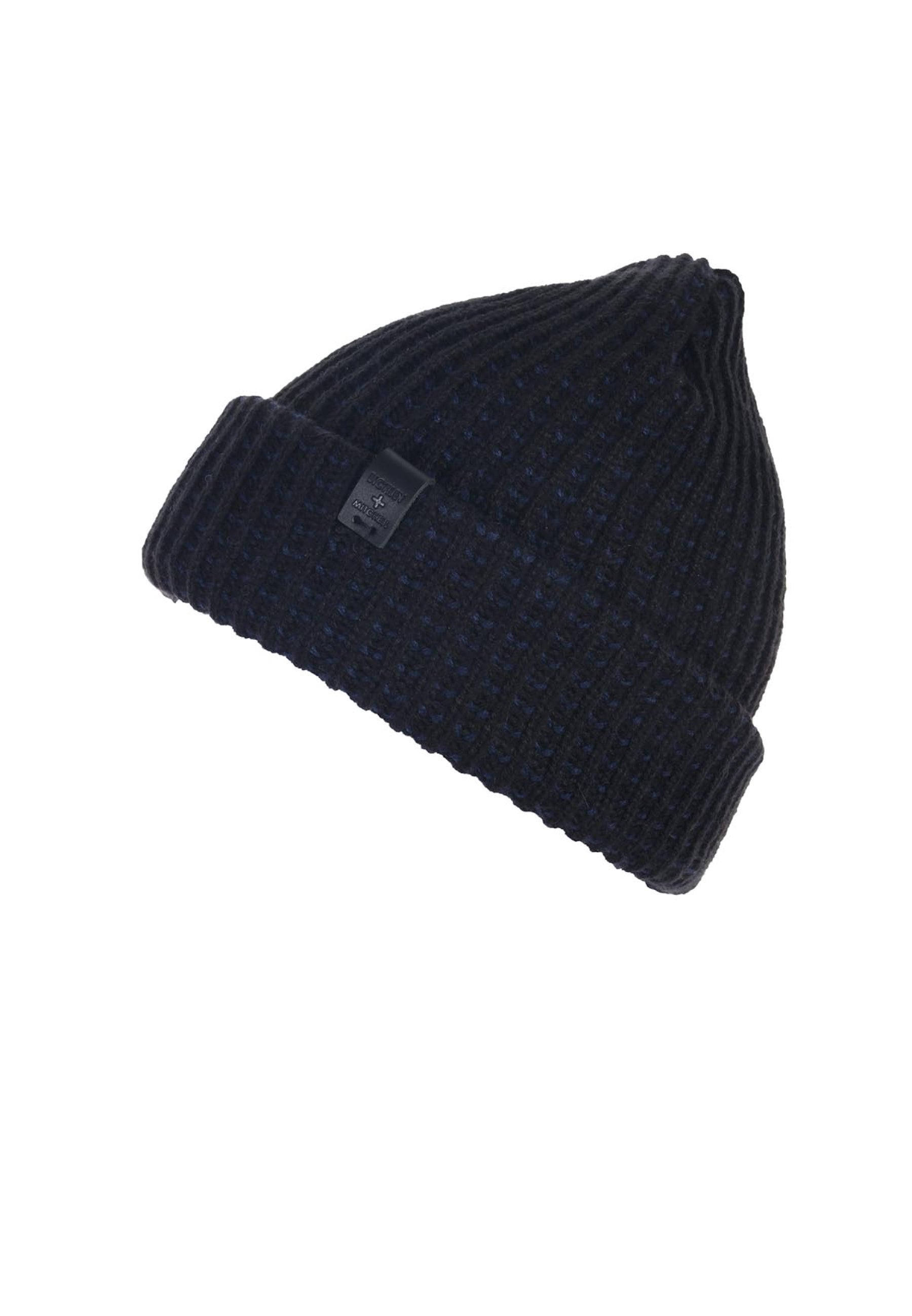 Two-Tone Waffle Knit Beanie