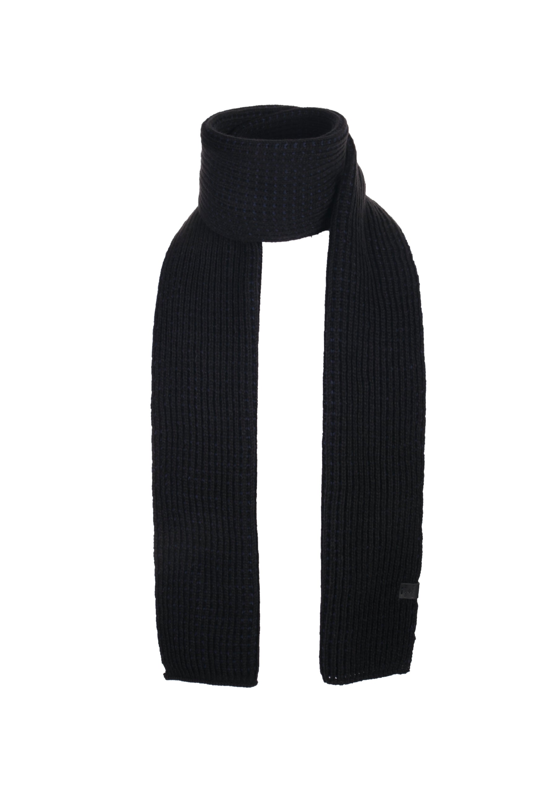 Two Tone Waffle Knit Scarf