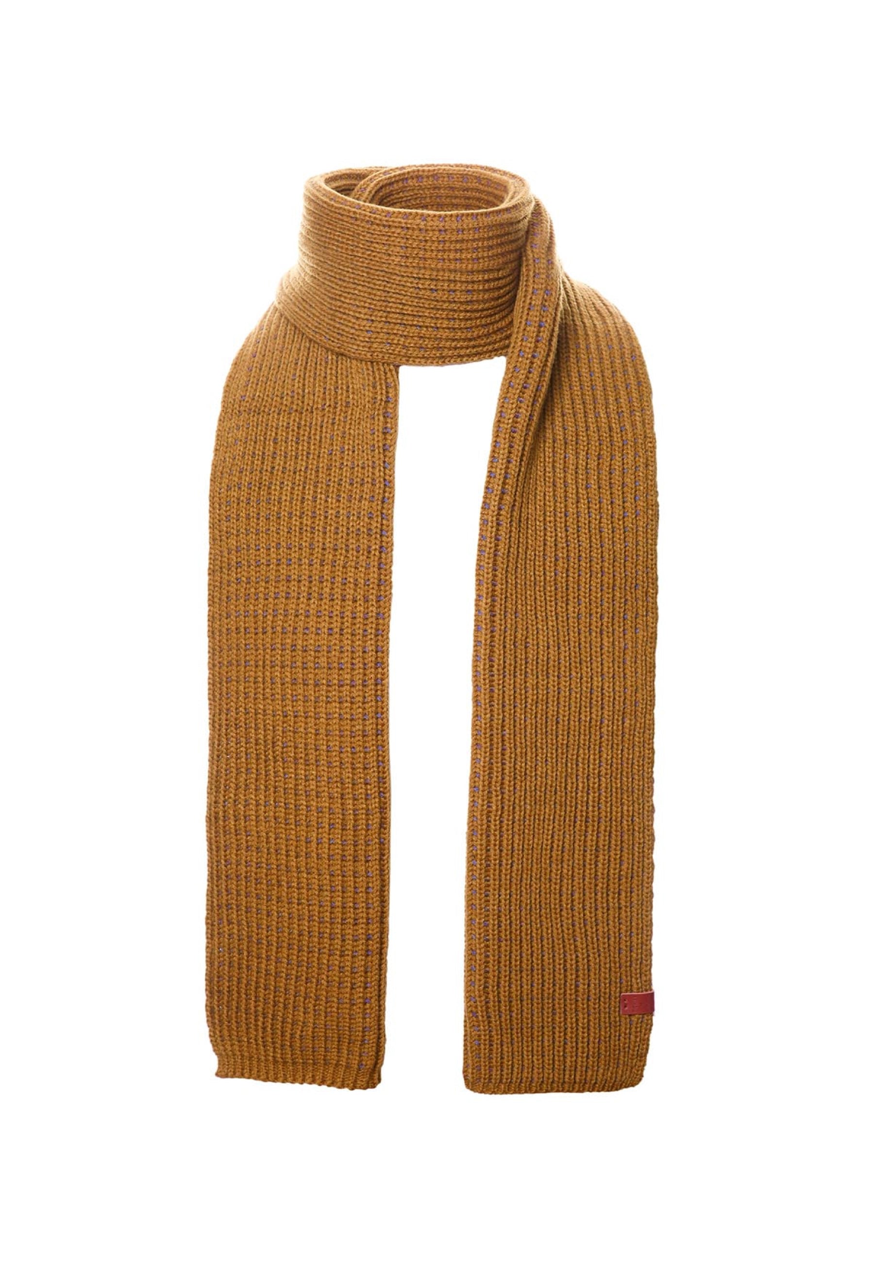 Two Tone Waffle Knit Scarf