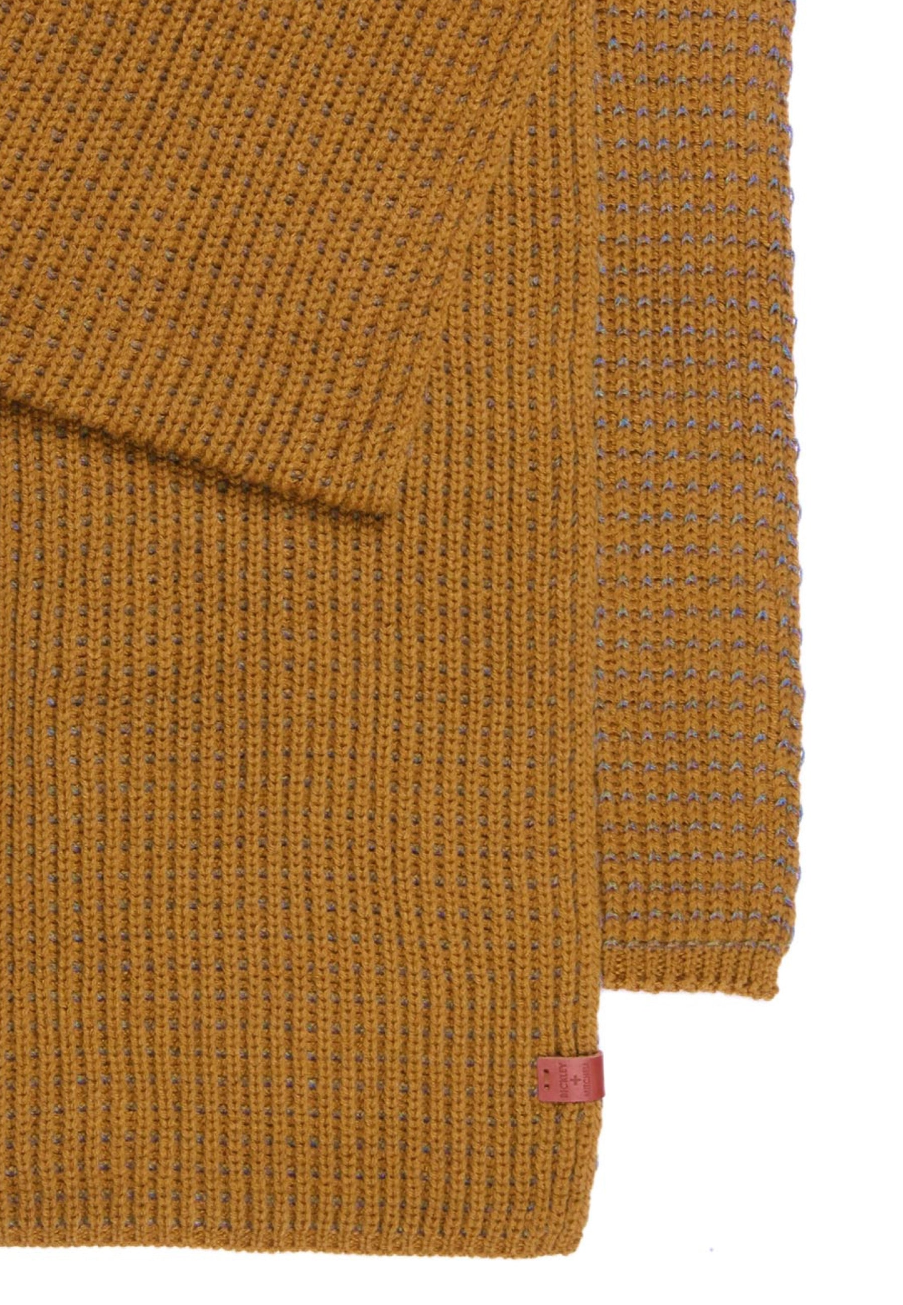 Two Tone Waffle Knit Scarf