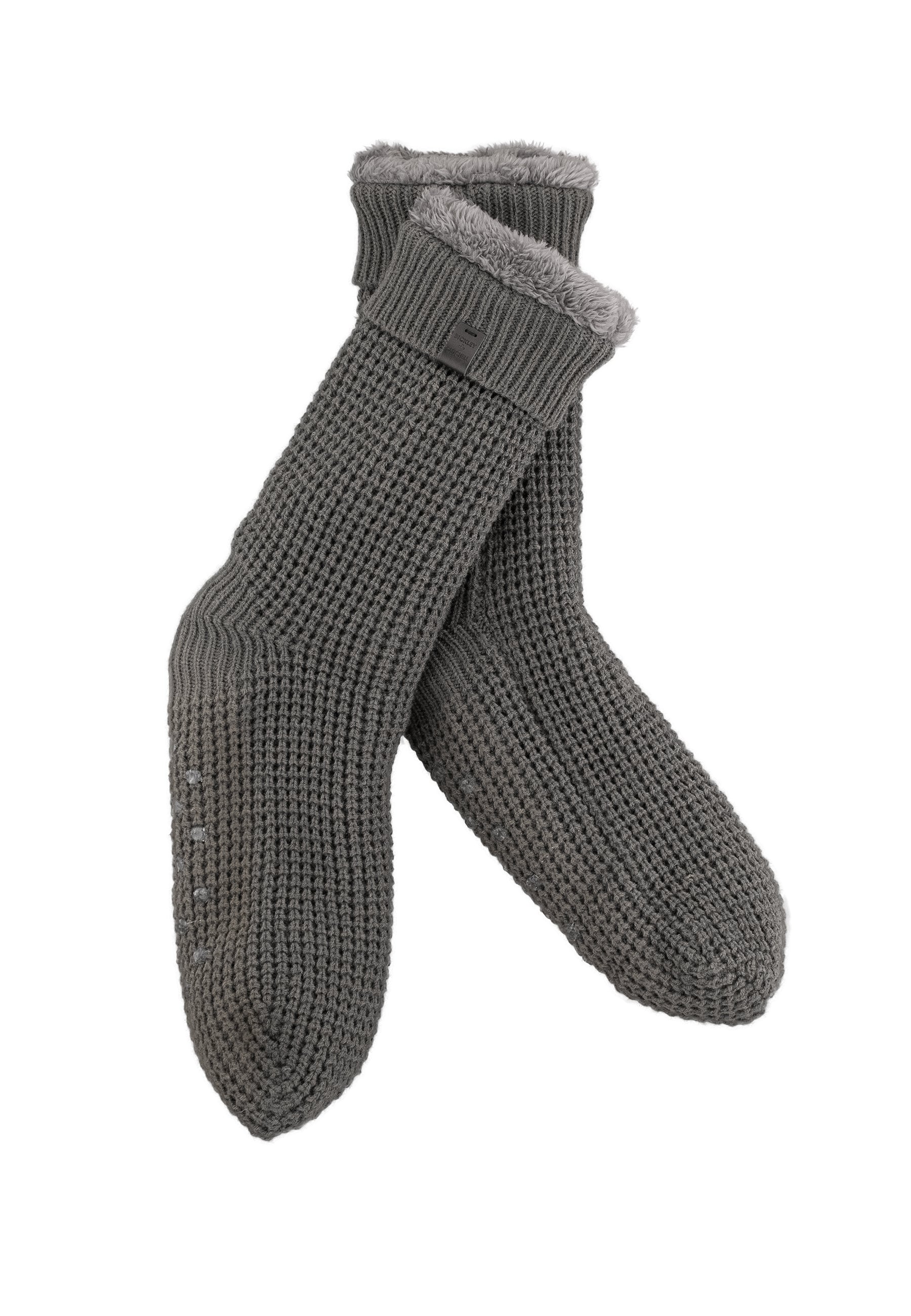 Basic Waffle Knit Slipper Socks