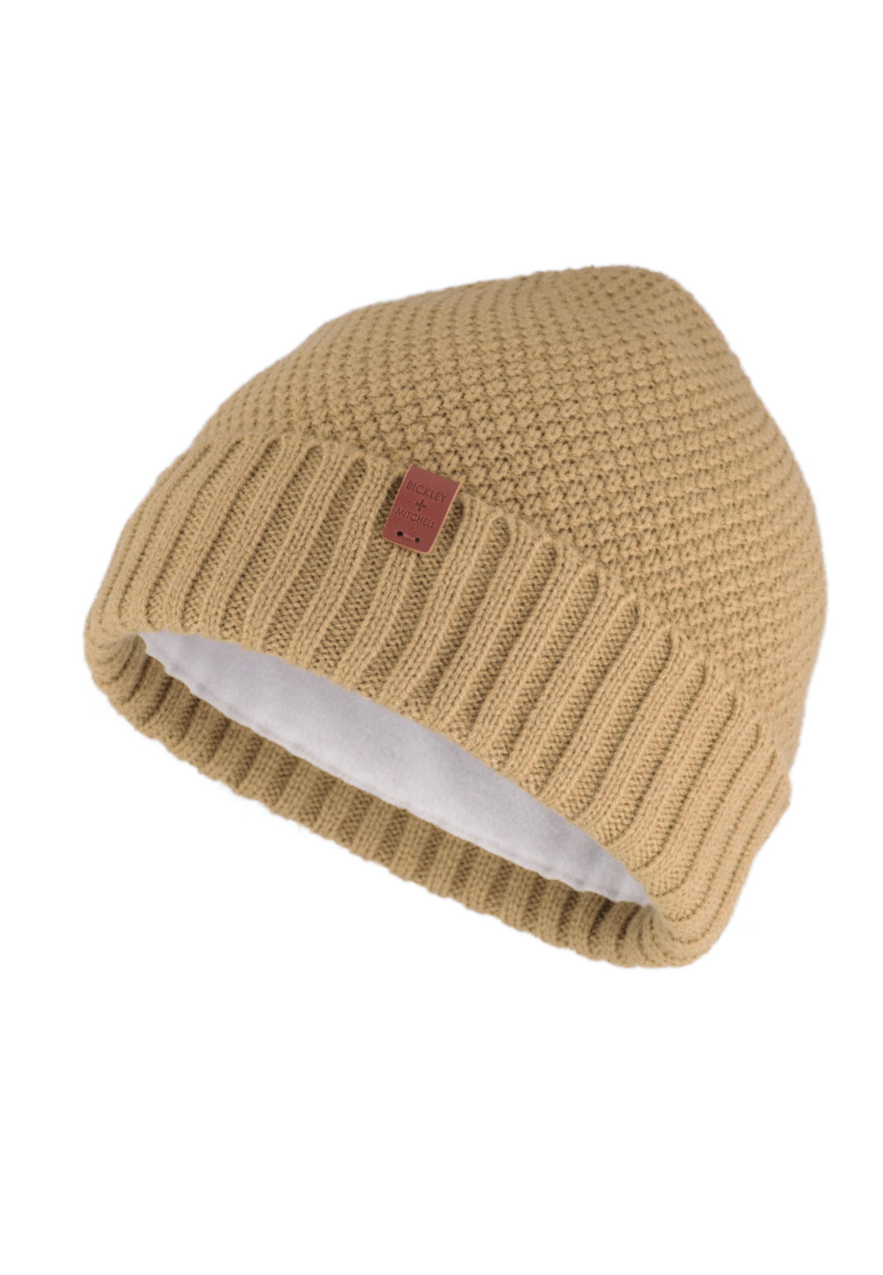 Classic Moss Beanie with Fleece Lining