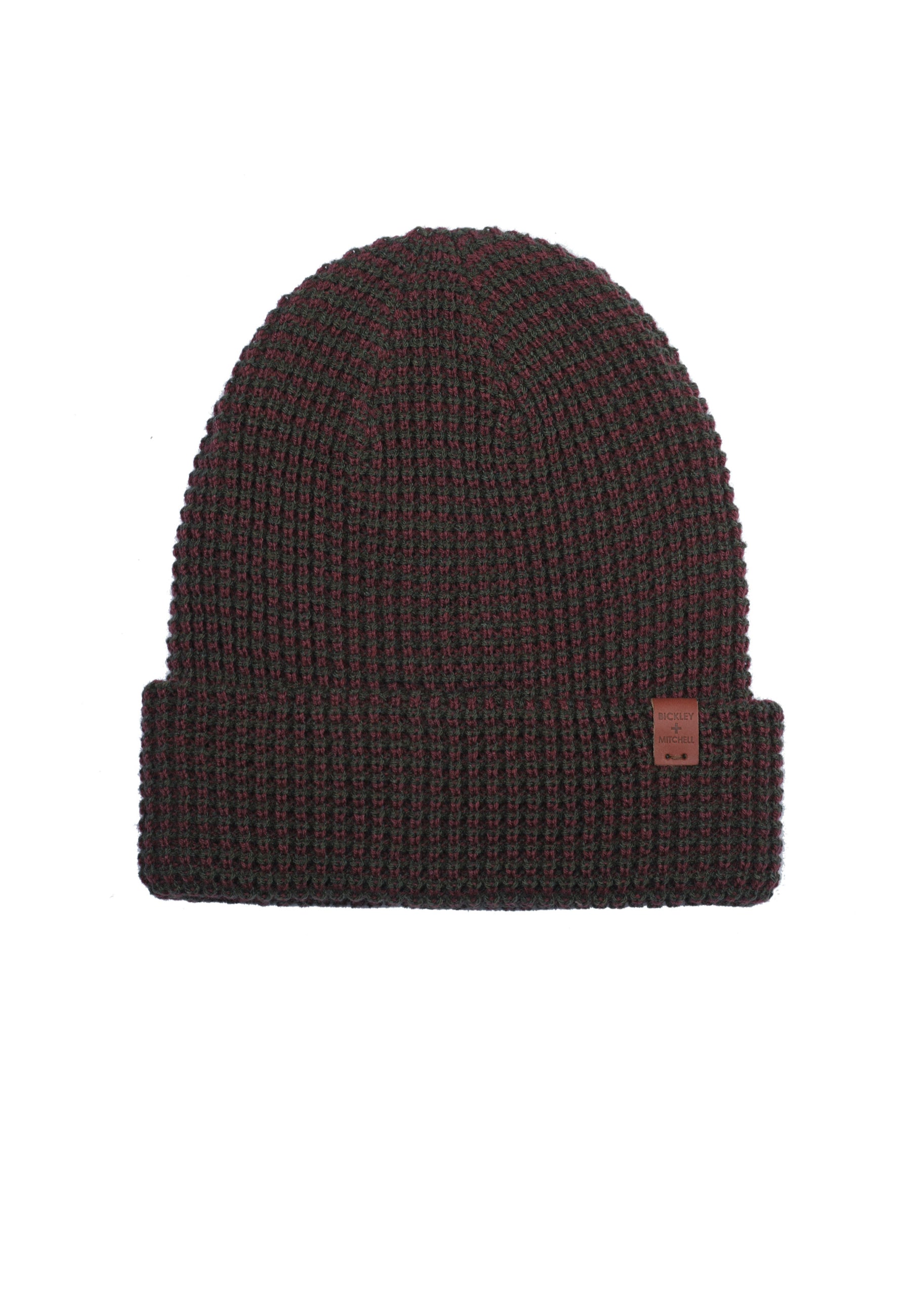 Striped Waffle Beanie