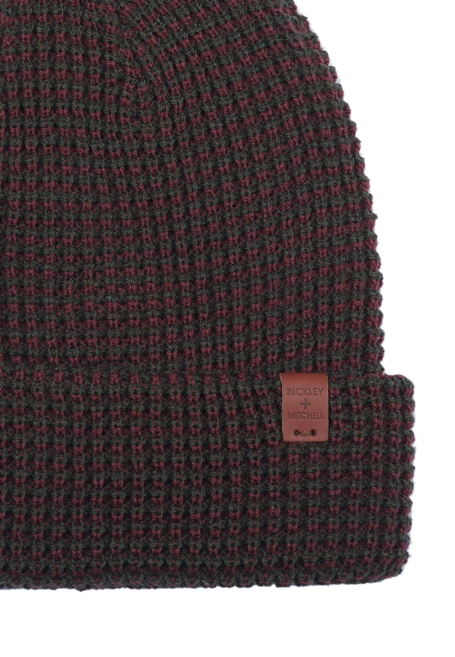 Striped Waffle Beanie