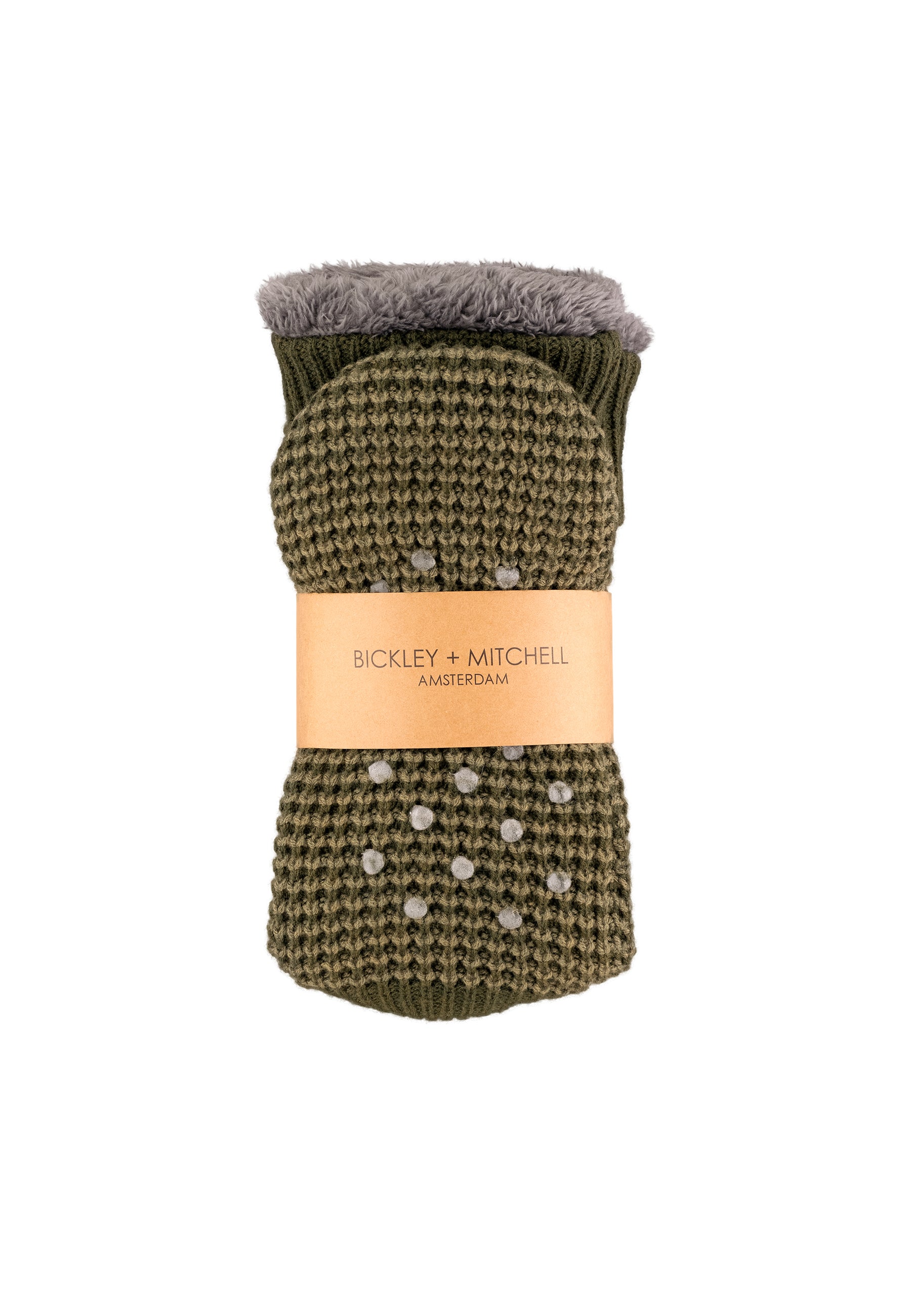 Contrast Waffle Slipper Socks