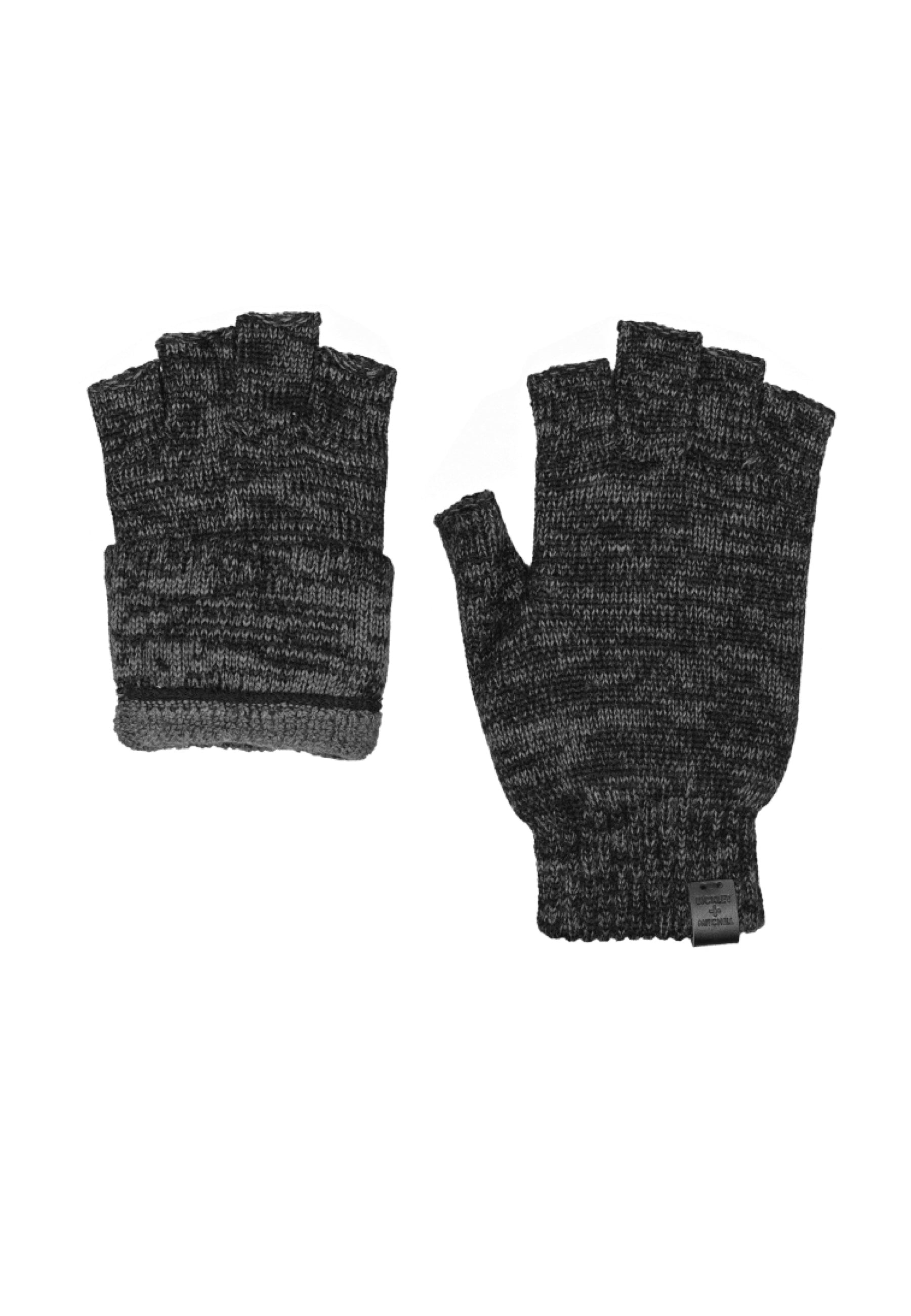 Fingerless Gloves Leather Patch