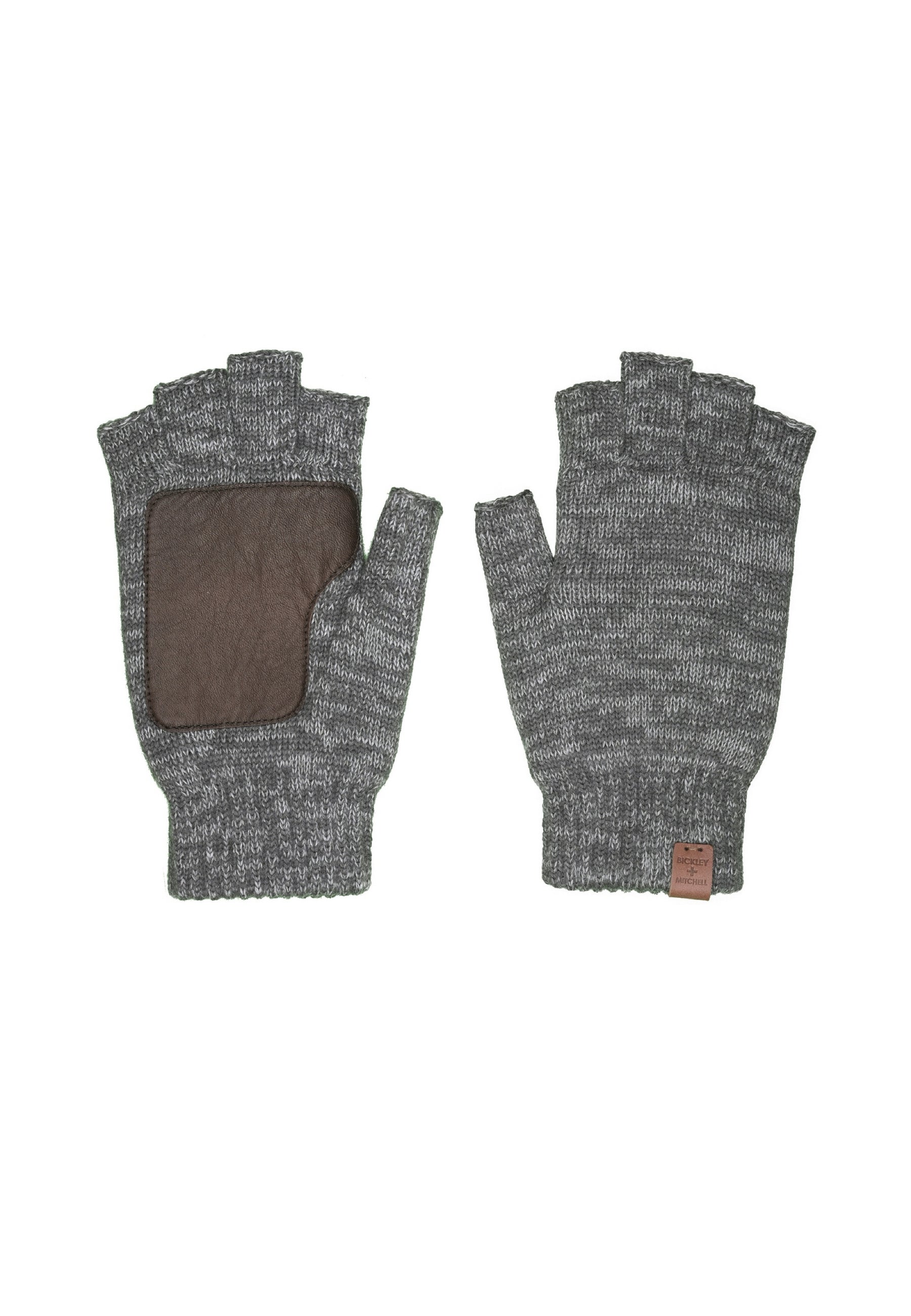 Fingerless Gloves Leather Patch