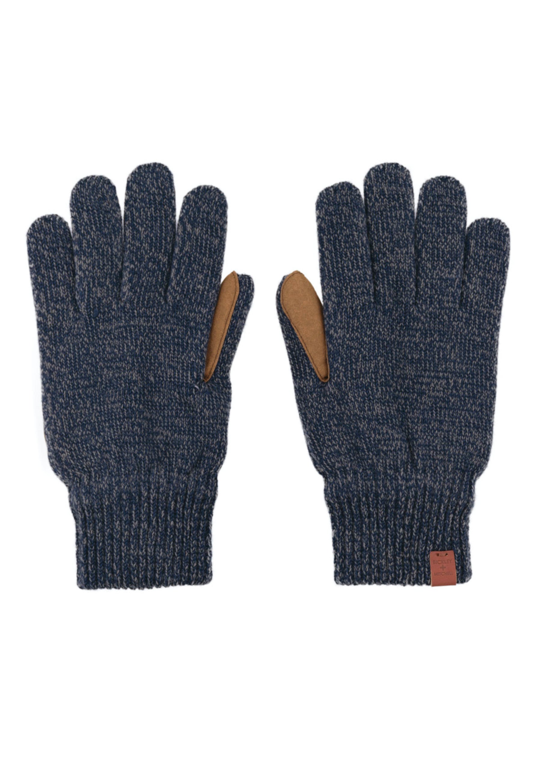 Wool Blend Suede Patch Gloves