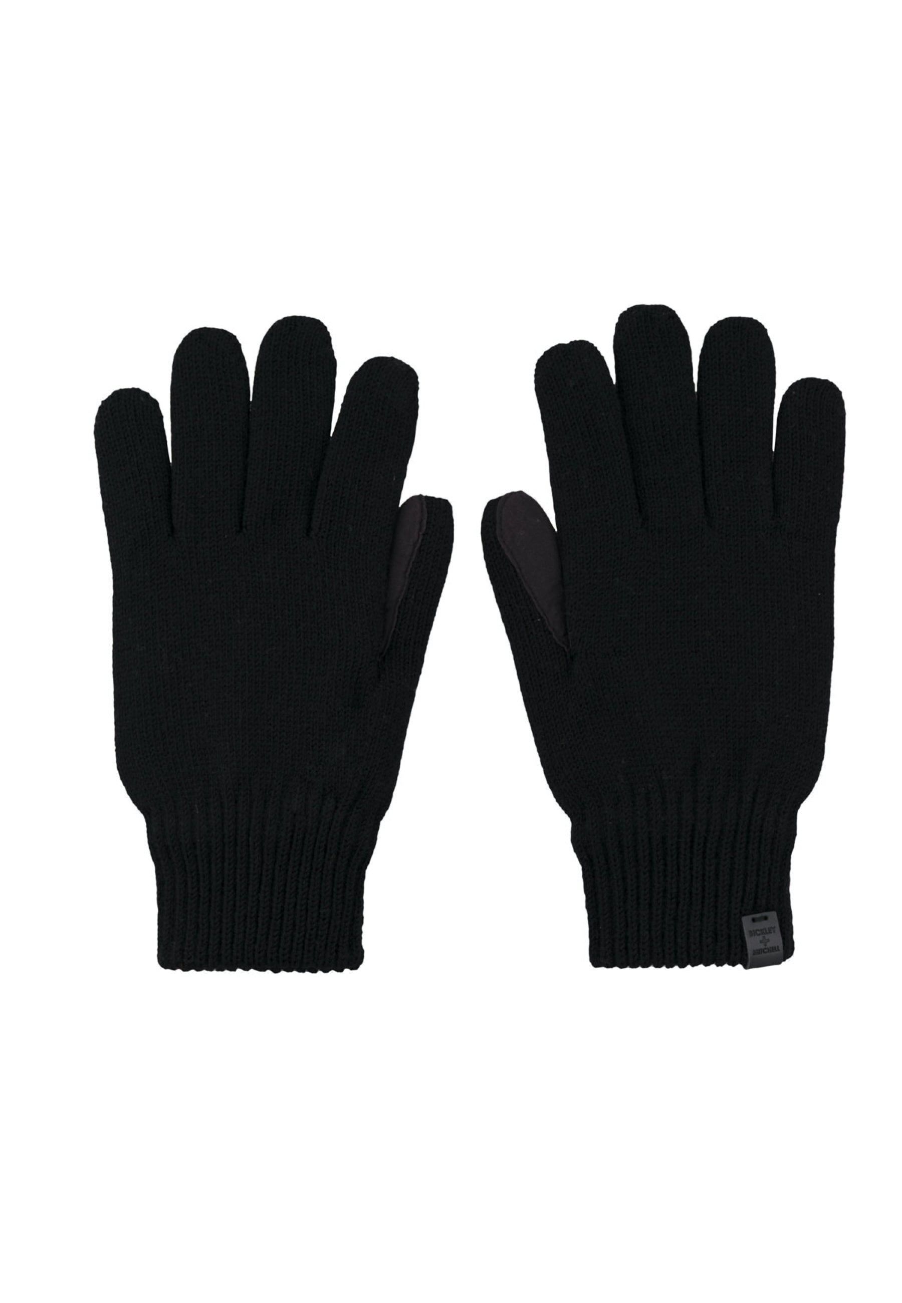 Wool Blend Suede Patch Gloves