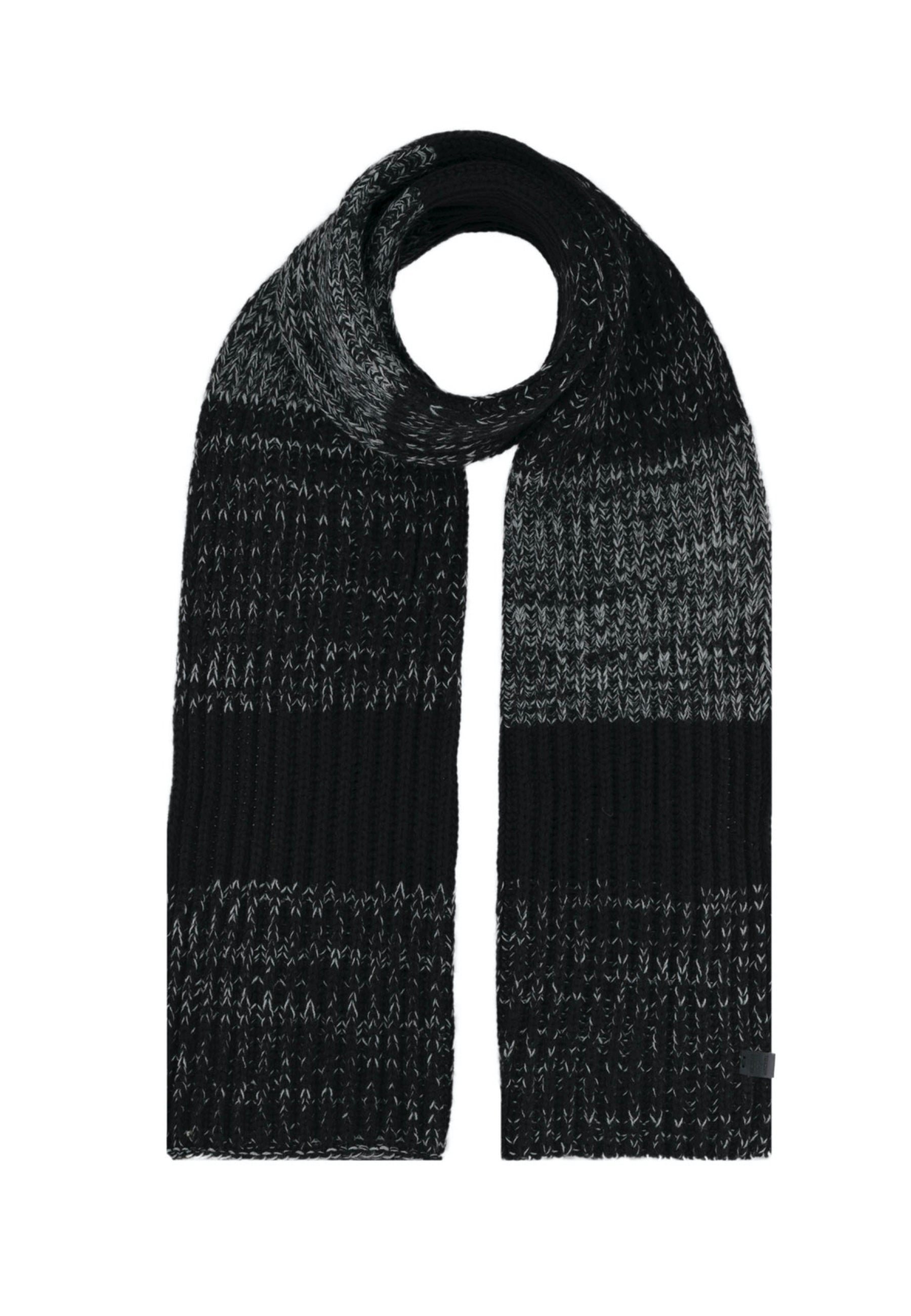 Melange Stripe Rib Scarf