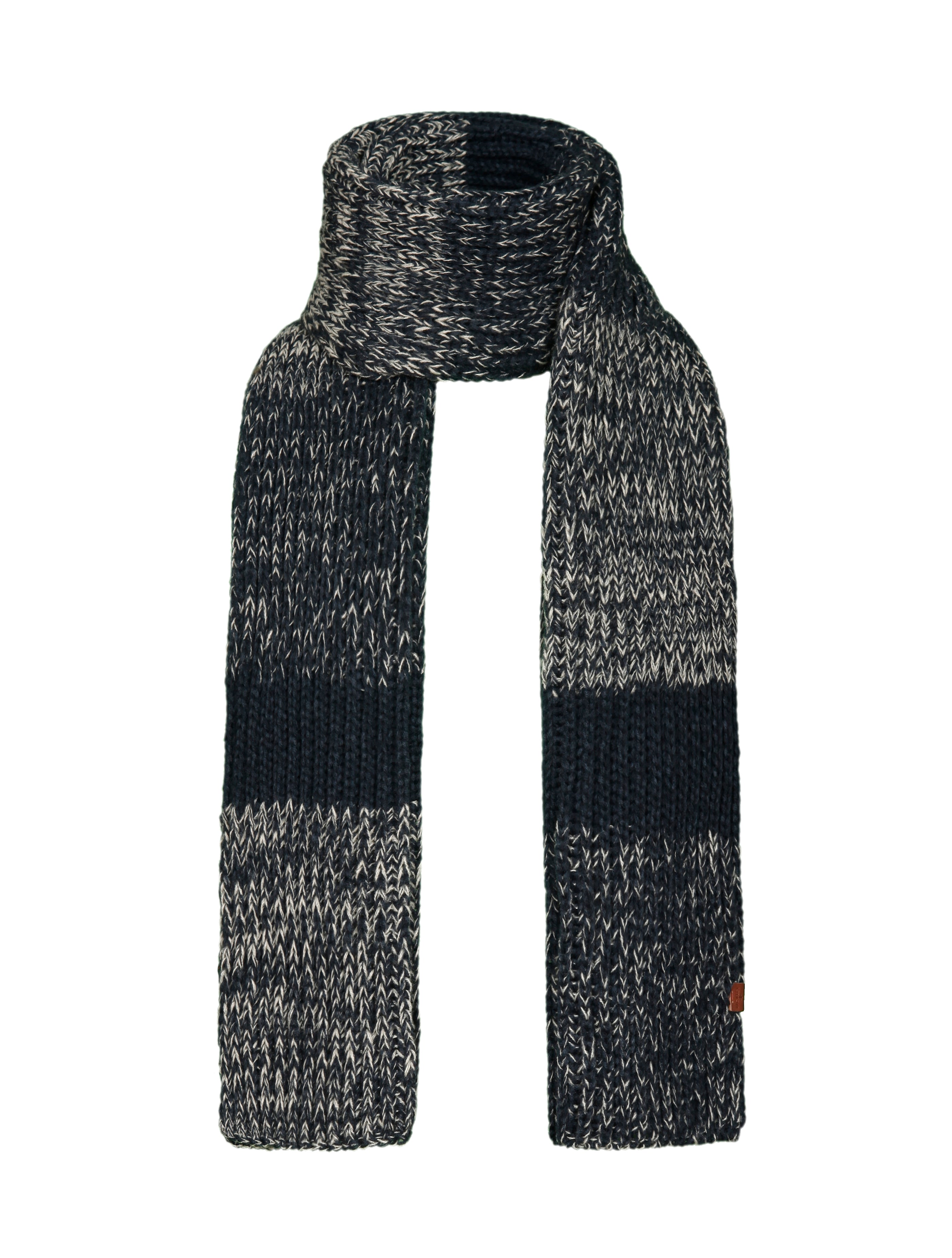 Melange Stripe Rib Scarf