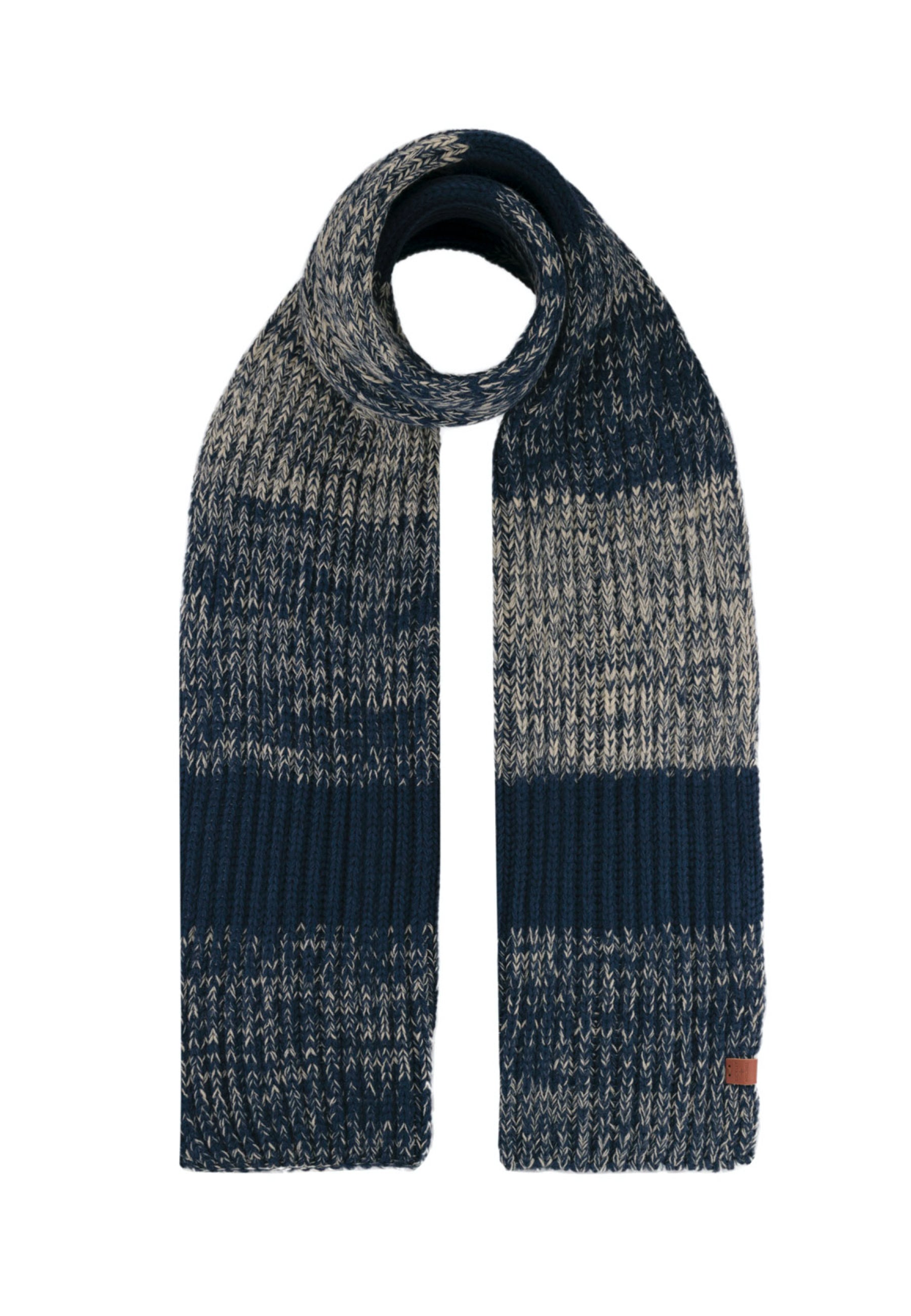 Melange Stripe Rib Scarf