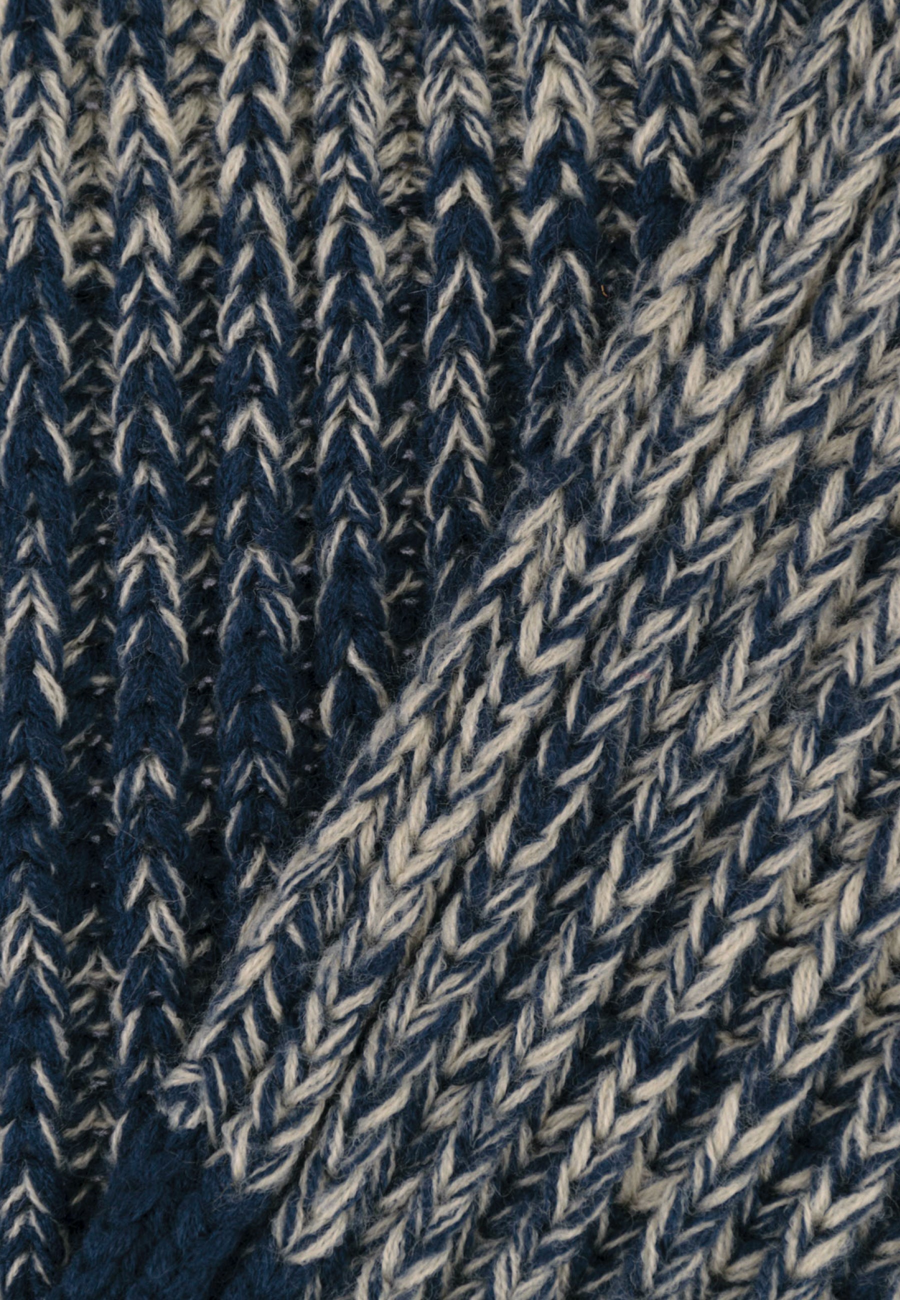 Melange Stripe Rib Scarf