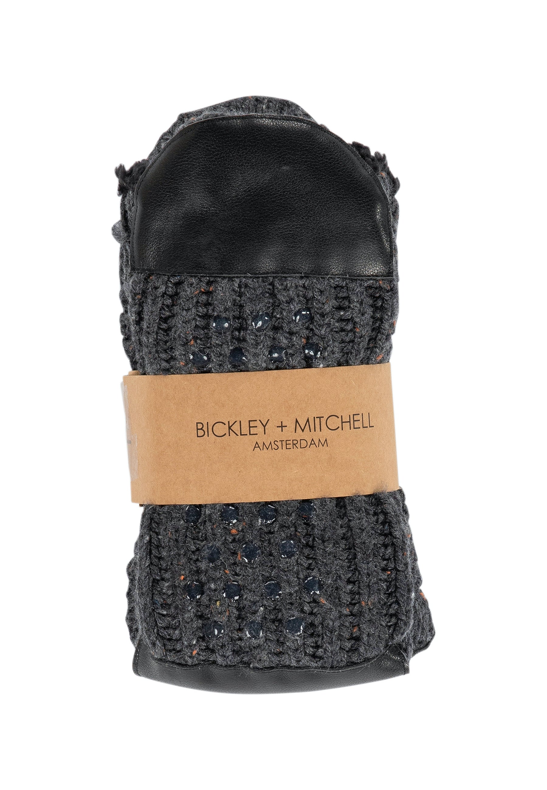 Wool Blend Waffle Fleck Slipper Socks