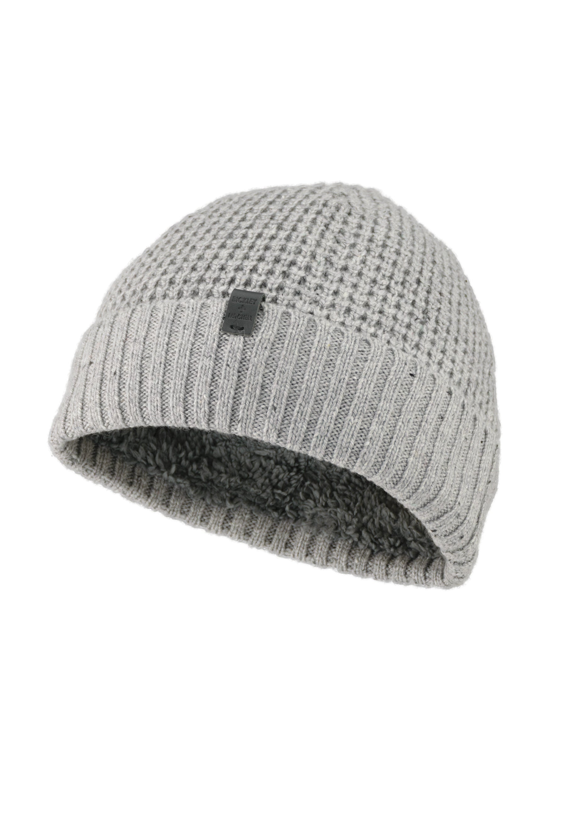BICKLEY + MITCHELL AMSTERDAM Chunky Waffle Beanie with Sherpa Lining