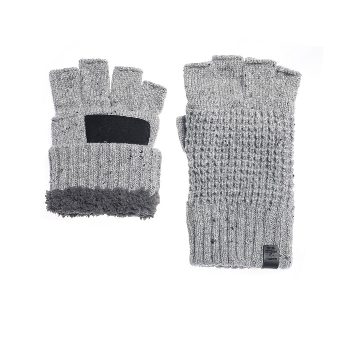 bickley mitchell handschuhe BICKLEY+ MITCHELL AMSTERDAM Donegal waffle knitted fingerless gloves