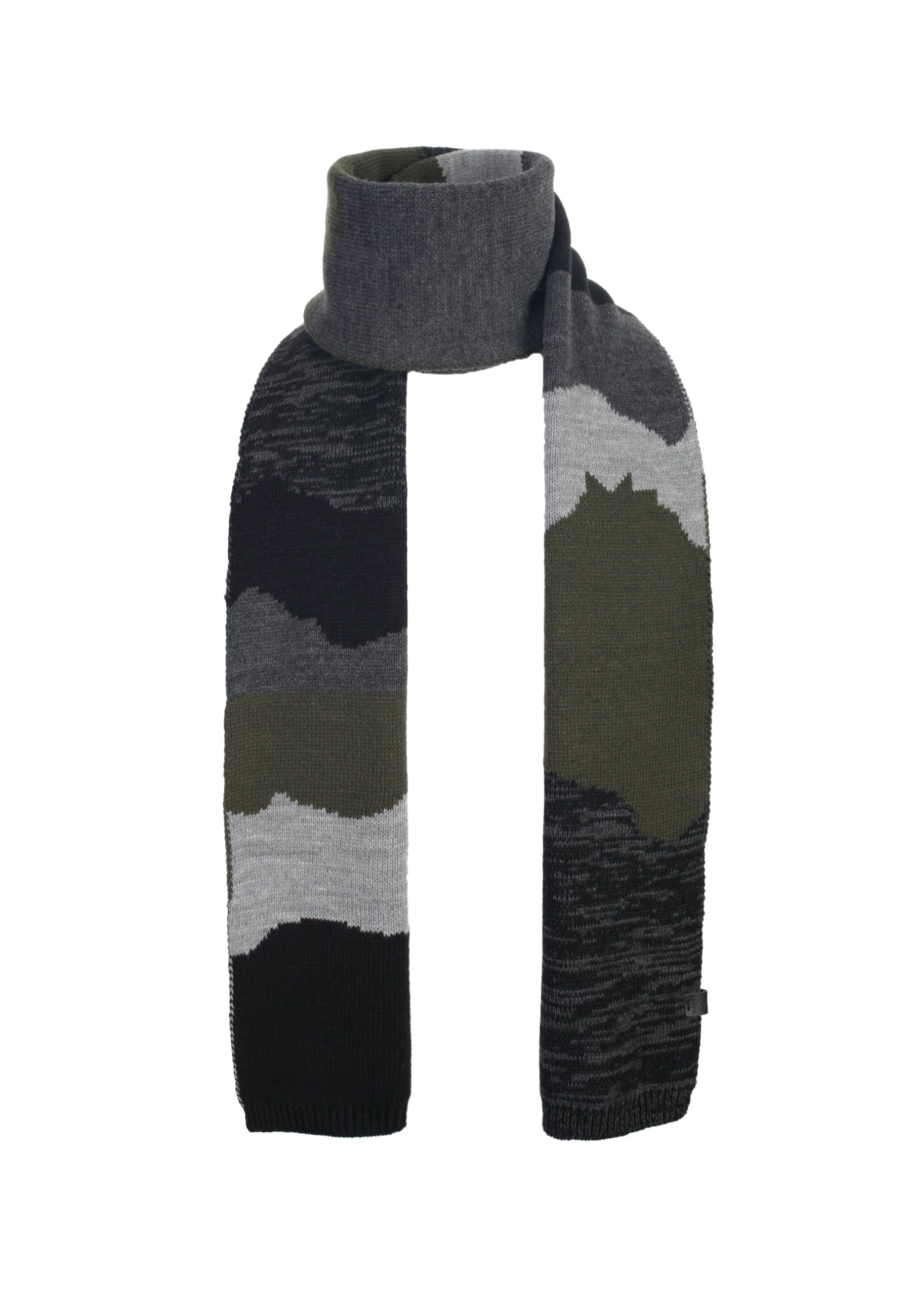 Wool Multicolor Jacquard Scarf