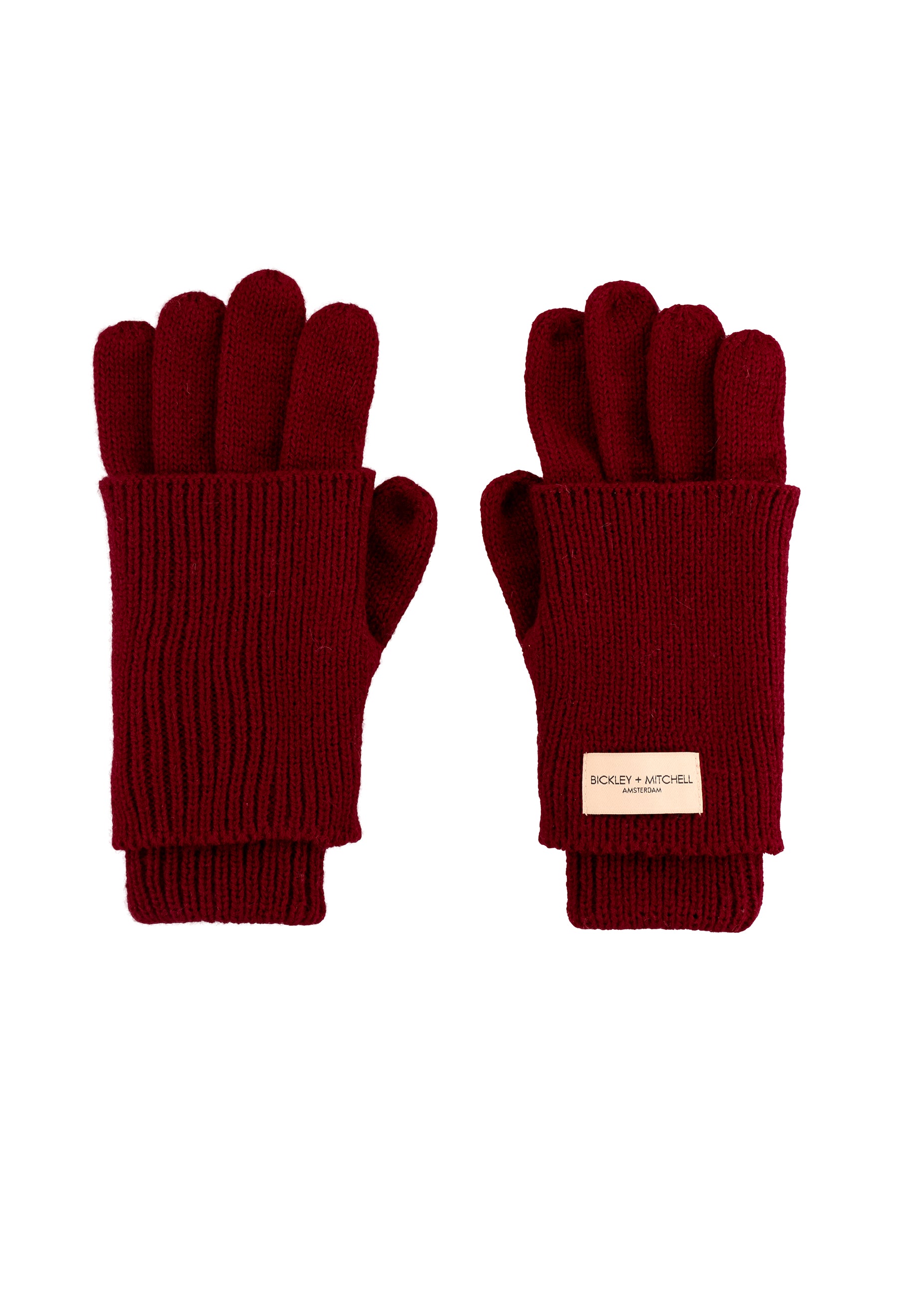 bickley mitchell handschuhe Fine Knit Logo Gloves