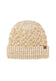 Cable-Knit Fleece Lined Melange Beanie