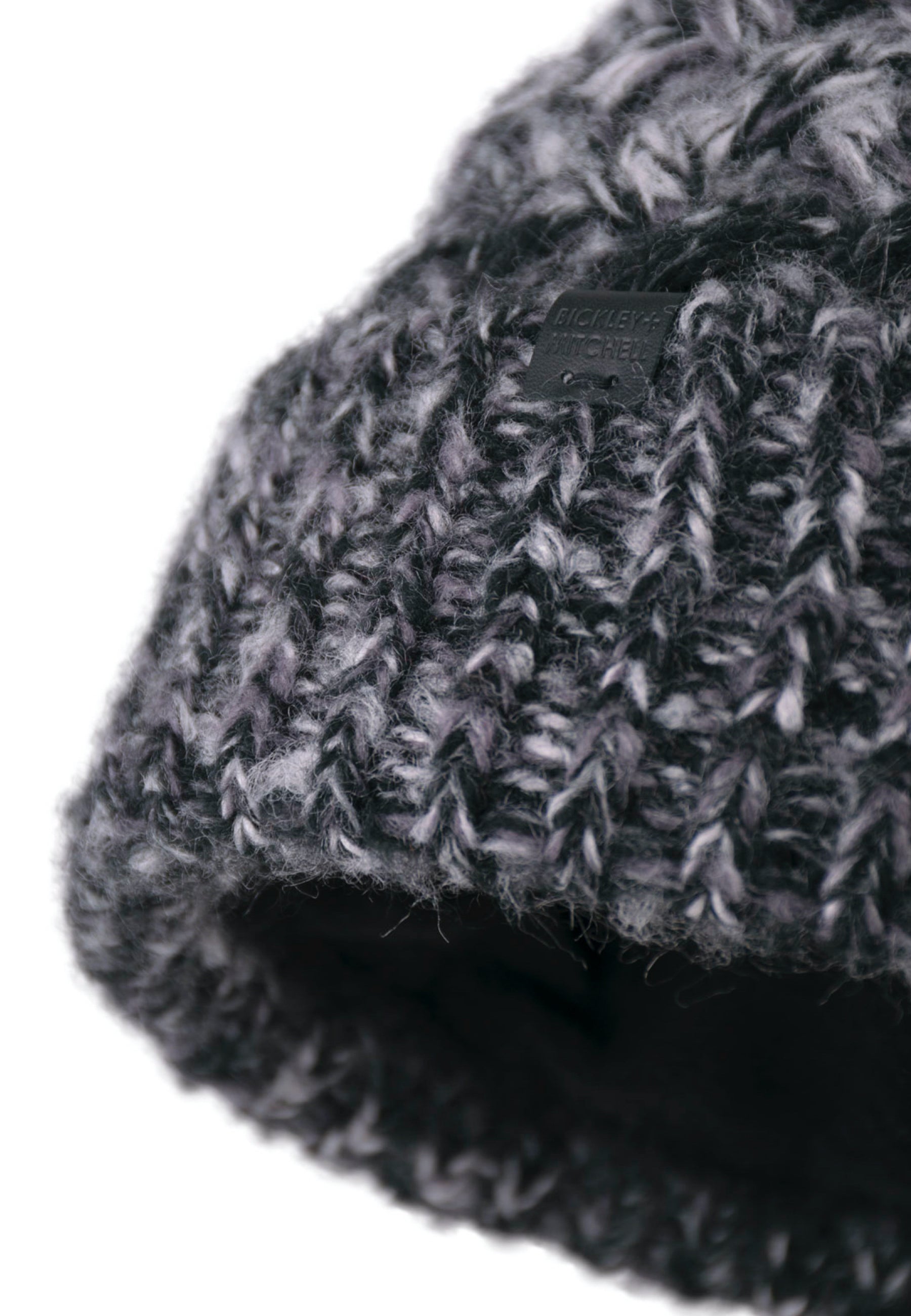 Cable-Knit Fleece Lined Melange Beanie