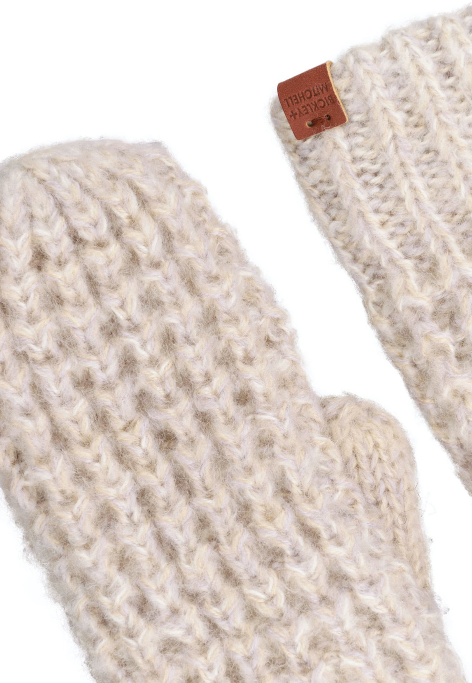 Chunky Waffle Knit Fleece Lined Mittens