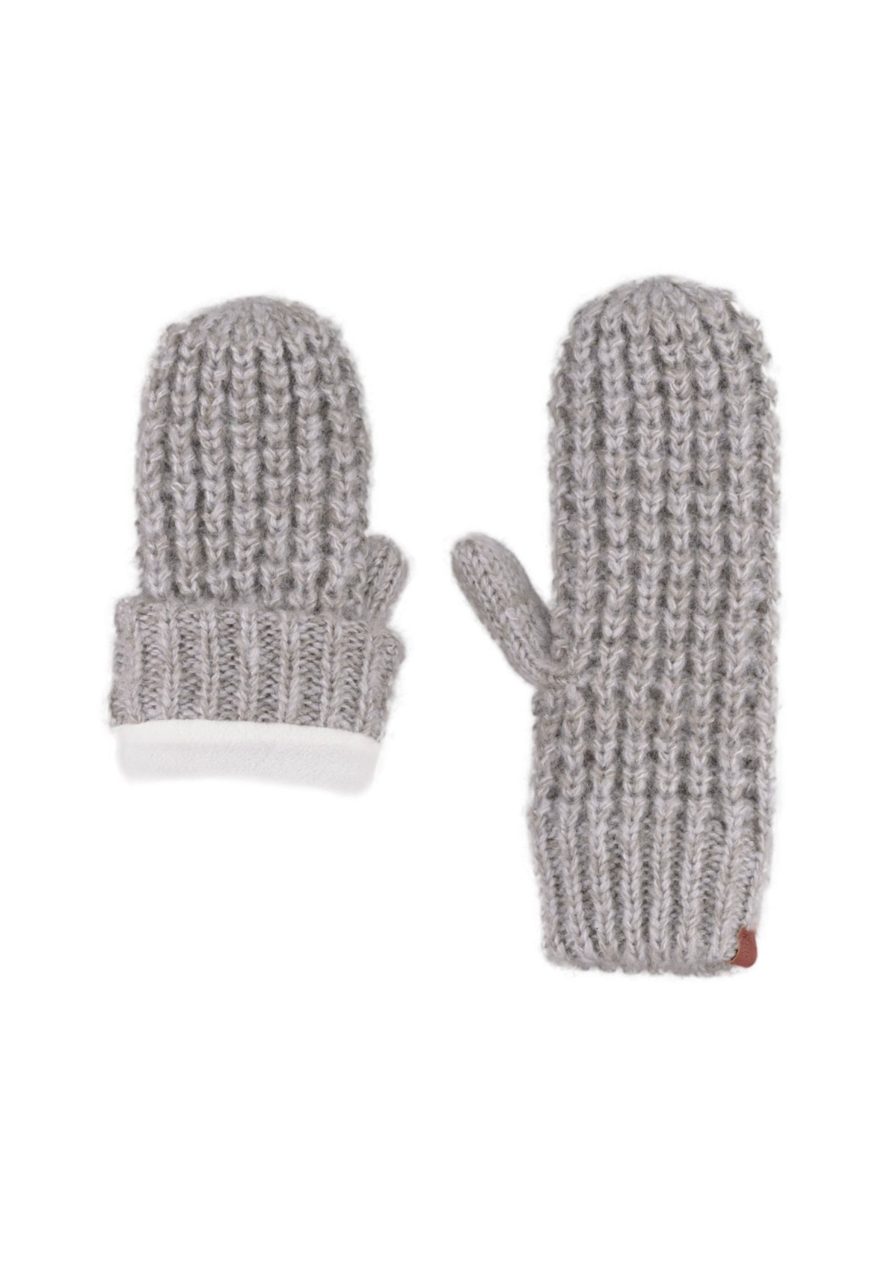 Chunky Waffle Knit Fleece Lined Mittens